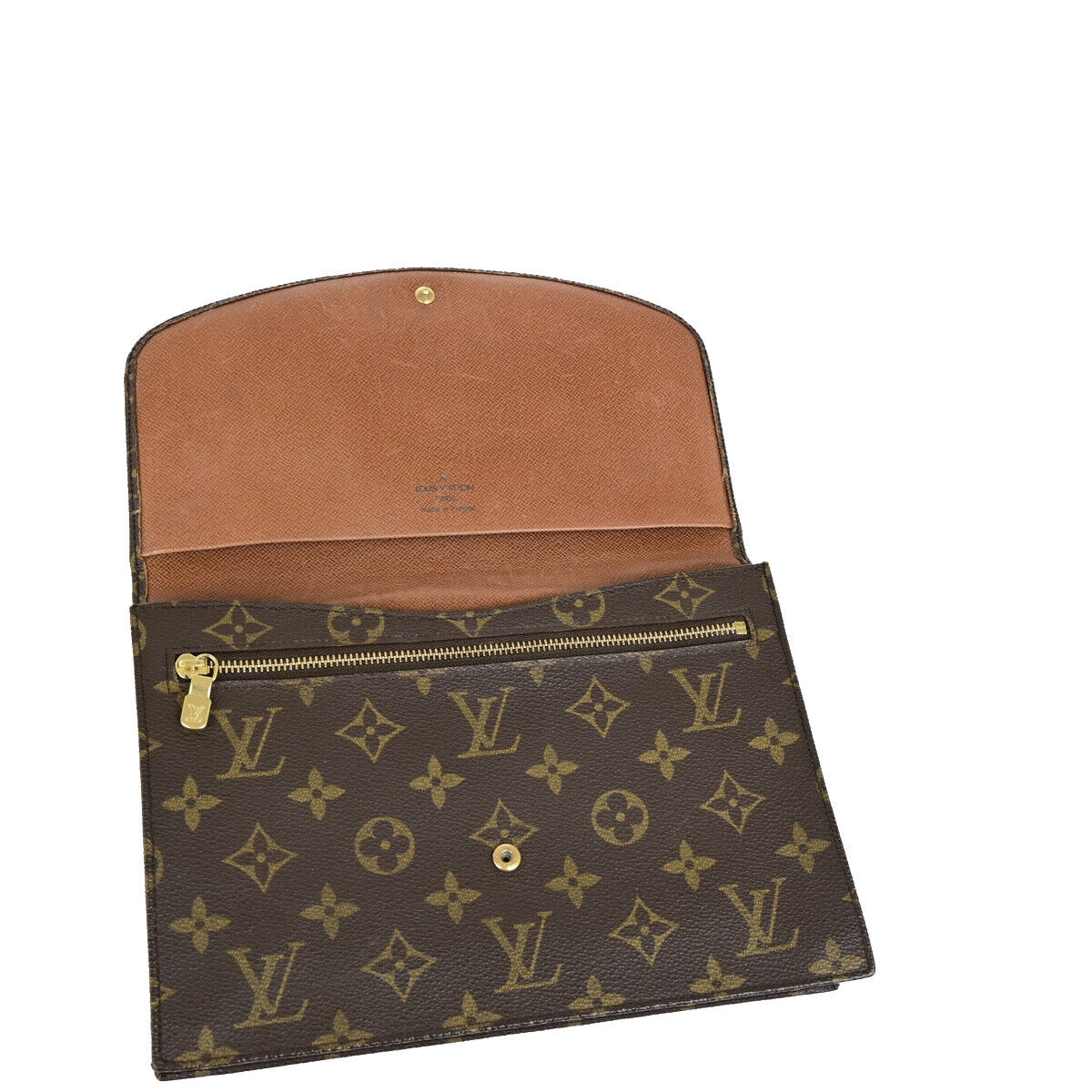 LOUIS VUITTON Pochette Rabat 23 Clutch Hand Bag Monogram Brown M51940 60SJ455
