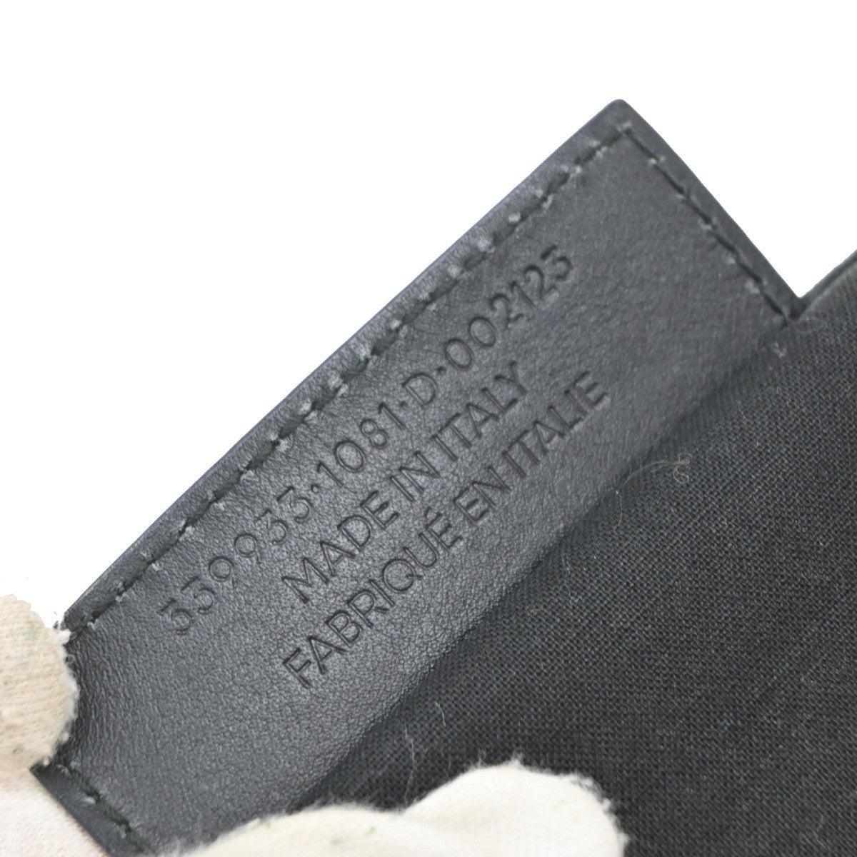 BALENCIAGA Navy Cabas S Shoulder Hand Bag Canvas Leather White Black 66EF982