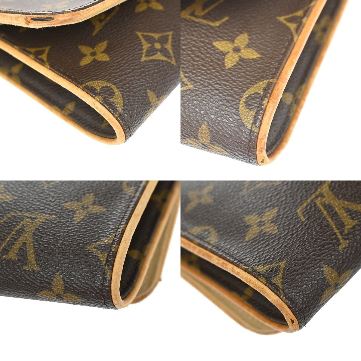 LOUIS VUITTON Pochette Twin GM 2Way Shoulder Bag Monogram Brown M51852 62YH953