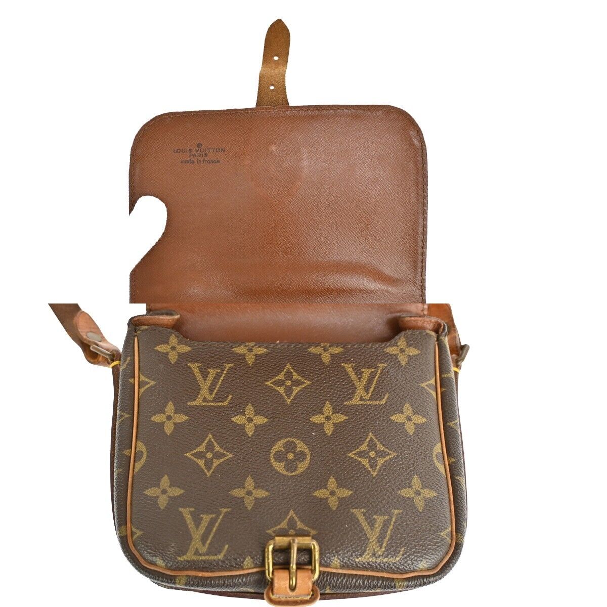 LOUIS VUITTON Mini Cartouchiere Shoulder Bag Monogram Leather BN M51254 31HB641