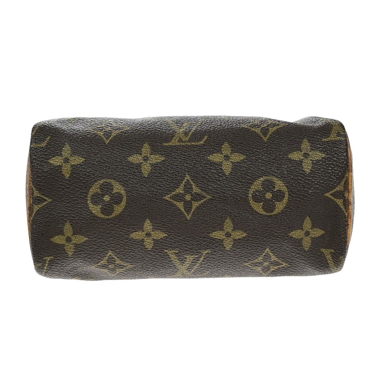 LOUIS VUITTON Mini Speedy Hand Bag Monogram Leather Brown M41534 32ED956