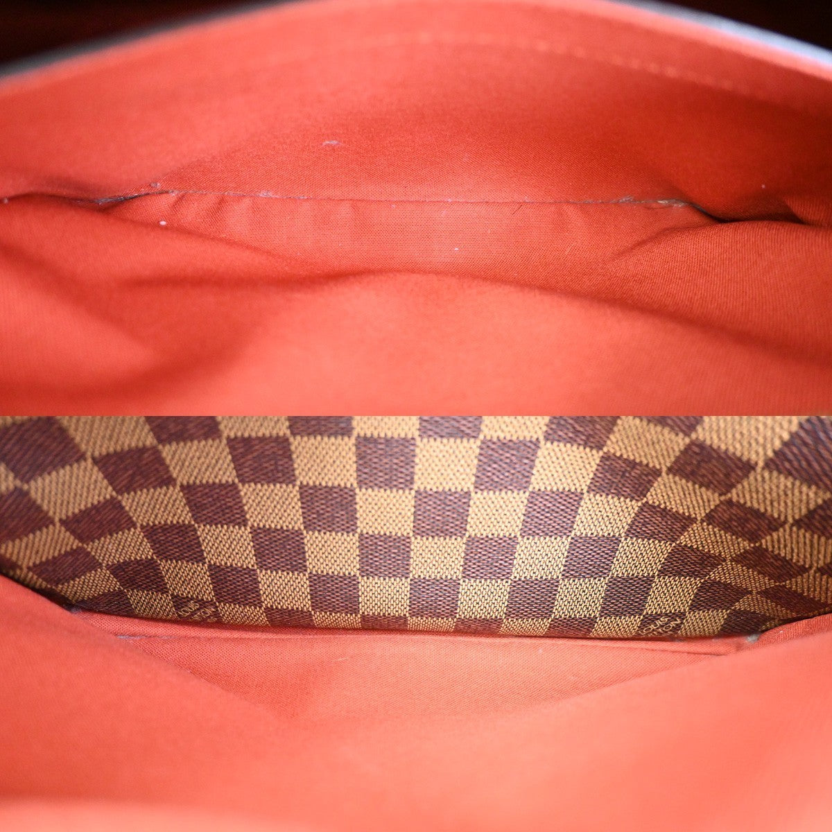 LOUIS VUITTON Naviglio Shoulder Bag Damier Ebene Leather Brown N45255 21TA696
