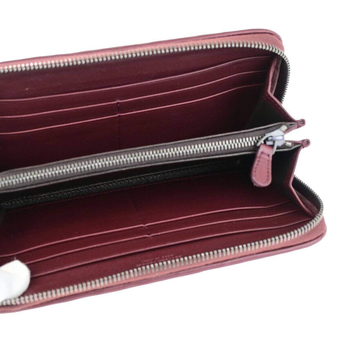 BOTTEGA VENETA Intrecciato Long Zippr Around Wallet Purse Leather BX 65YF841