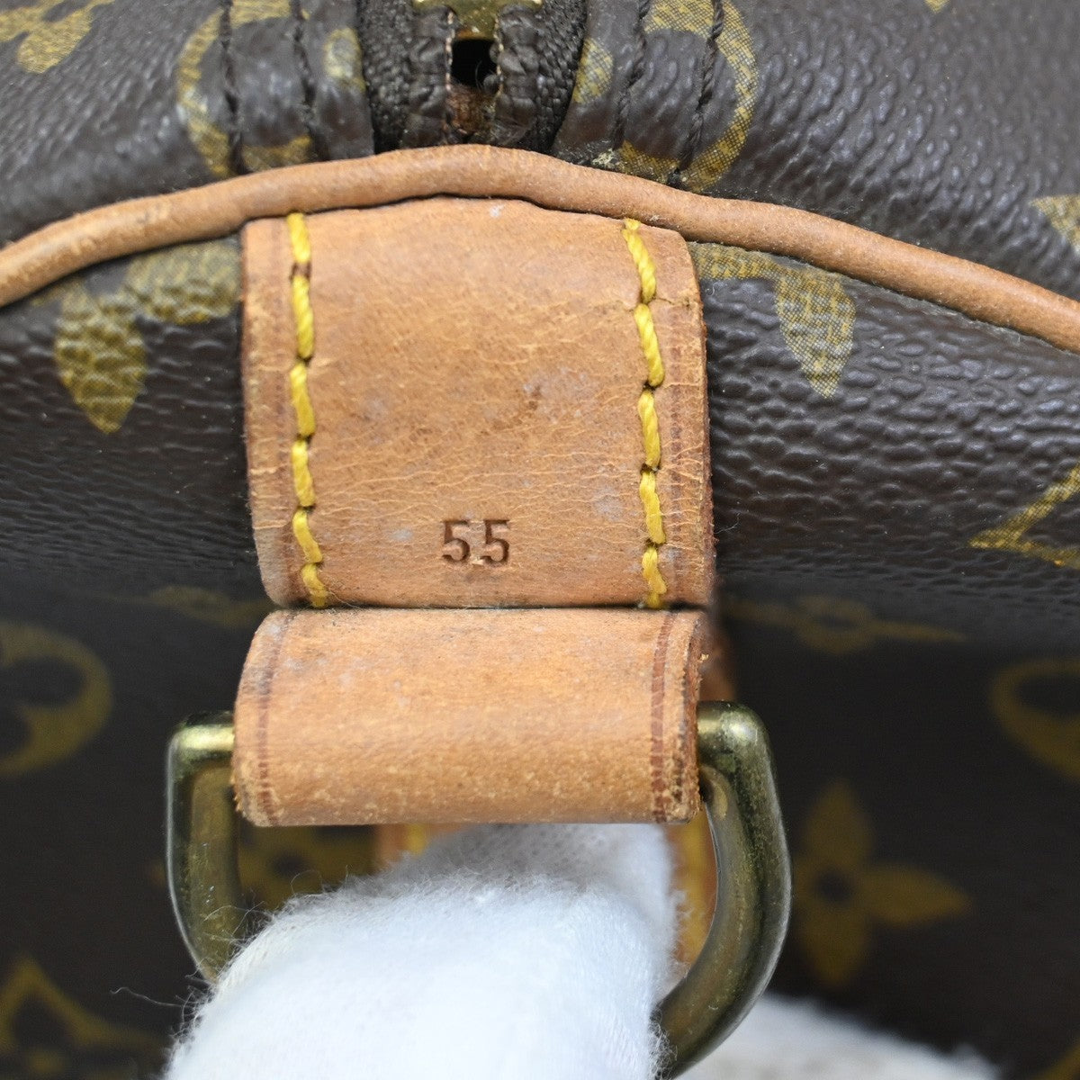 LOUIS VUITTON Keepall Bandouliere 55 Boston  Bag Monogram Brown M41414 88TA036