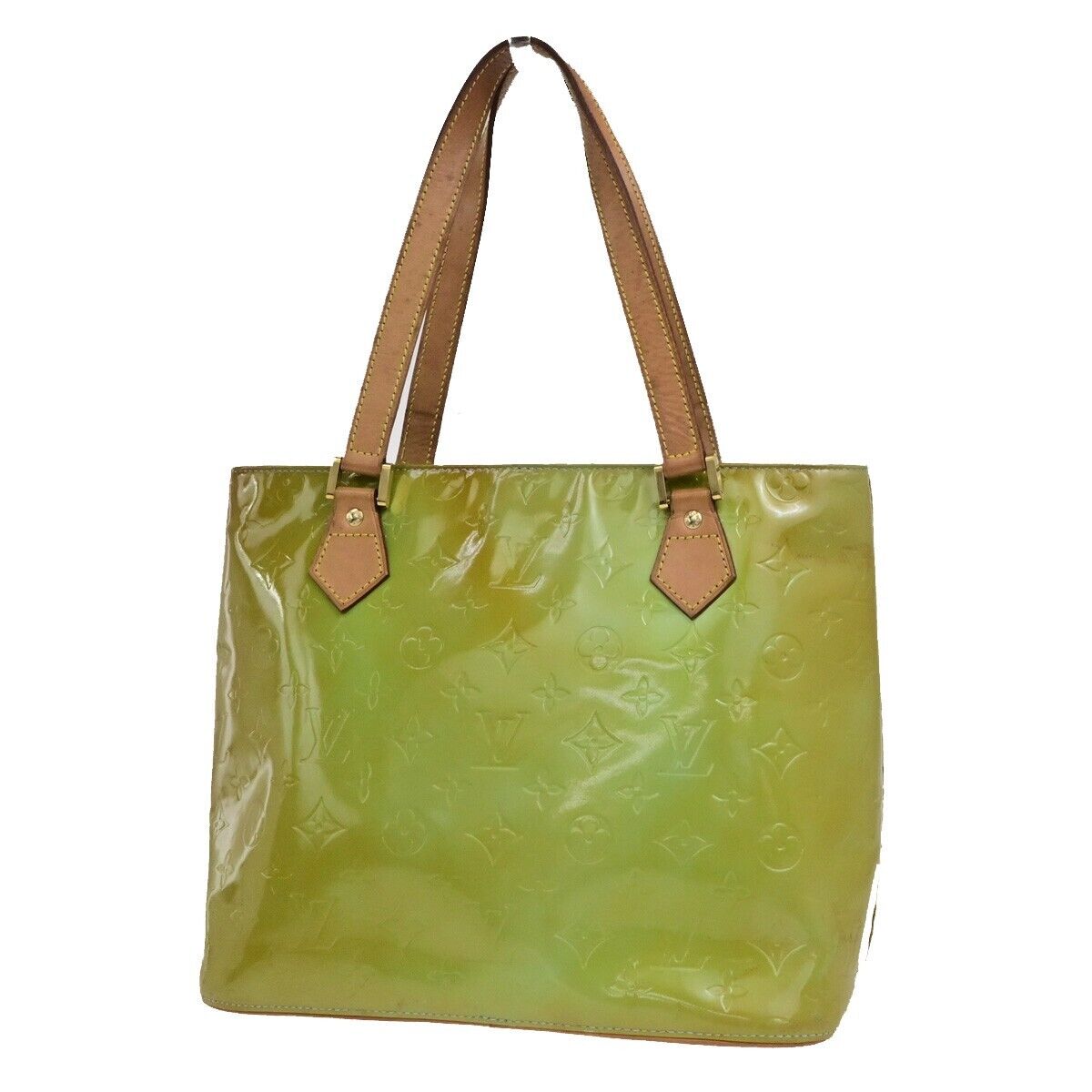 LOUIS VUITTON Houston Shoulder Bag Monogram Vernis Leather Yellow M91303 09ED927