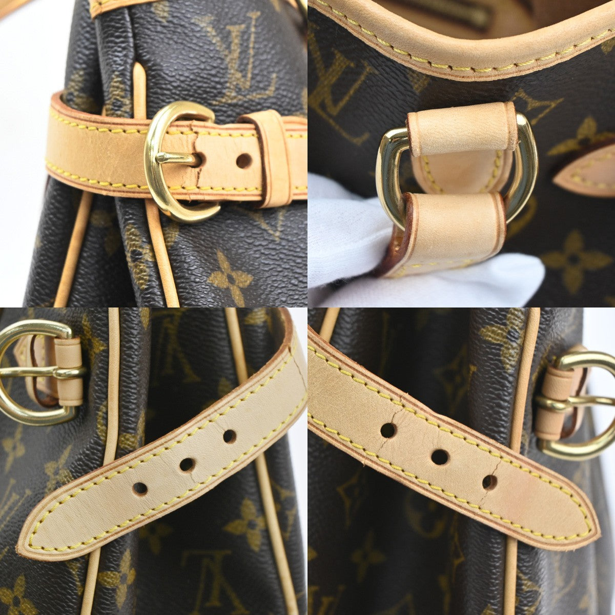 LOUIS VUITTON Batignolles Vertical Shoulder Bag Monogram Brown M51153 93KC656