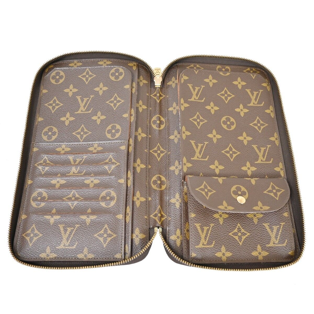 LOUIS VUITTON Poche Escapade Bifold Wallet Monogram Leather BN M60113 88FA042