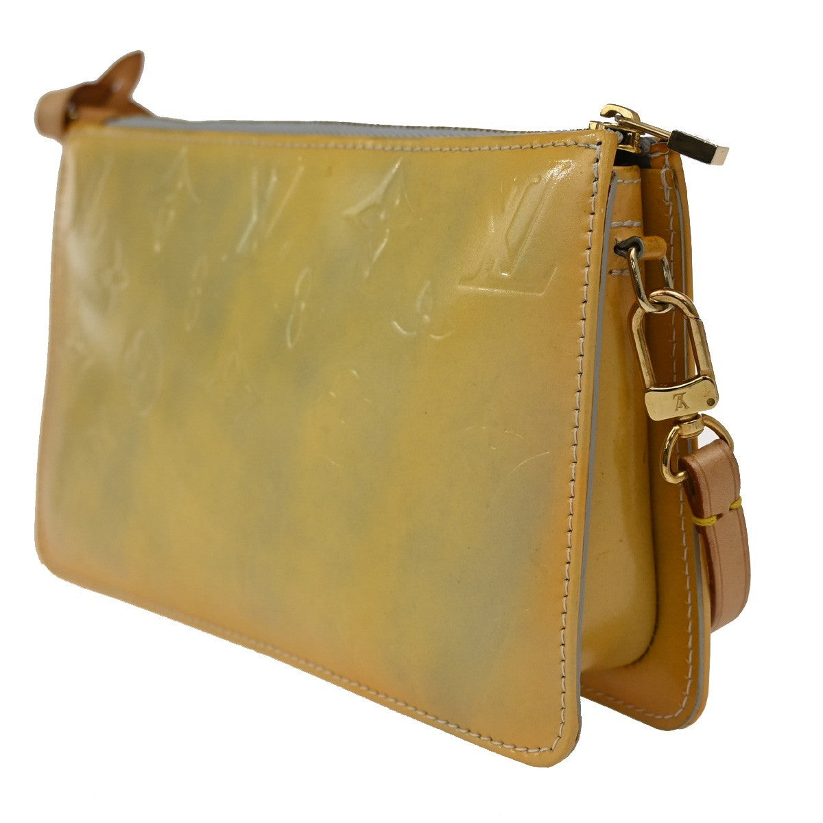 LOUIS VUITTON Lexington Hand Bag Monogram Vernis Yellow Gri M91056 67CA235