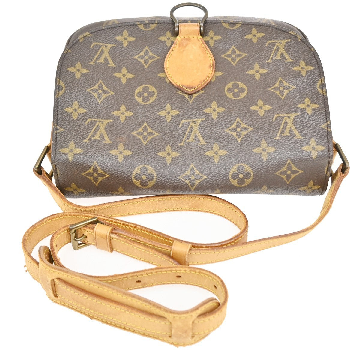 LOUIS VUITTON Saint Cloud GM Shoulder Bag Monogram Leather Brown M51242 30PA025