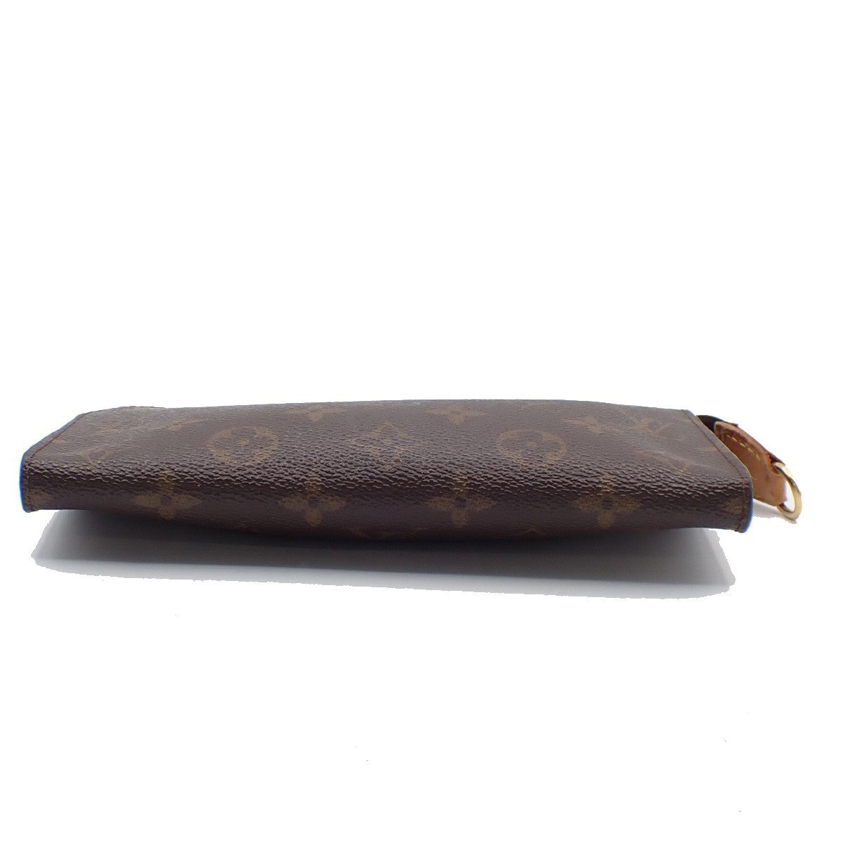 LOUIS VUITTON Logo BUCKET GM Pouch Bag Monogram Leather Brown France 60KB737