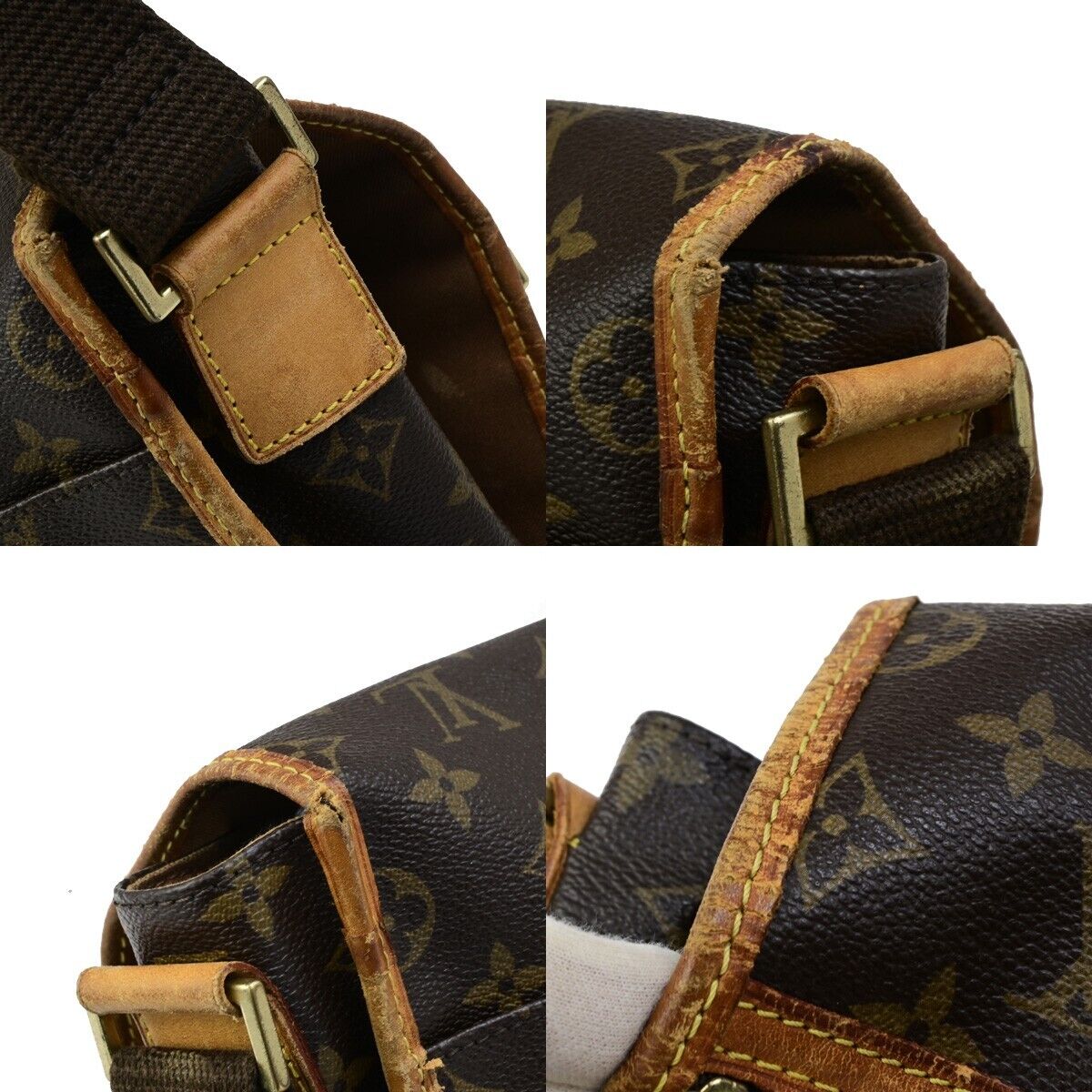 LOUIS VUITTON Messenger Bosphore GM Shoulder Bag Monogram Leather M40105 35ED315