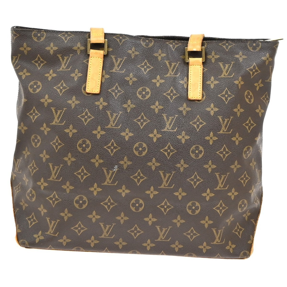 LOUIS VUITTON Cabas Mezzo Shoulder Bag Monogram Leather Brown USA M51151 77KD183