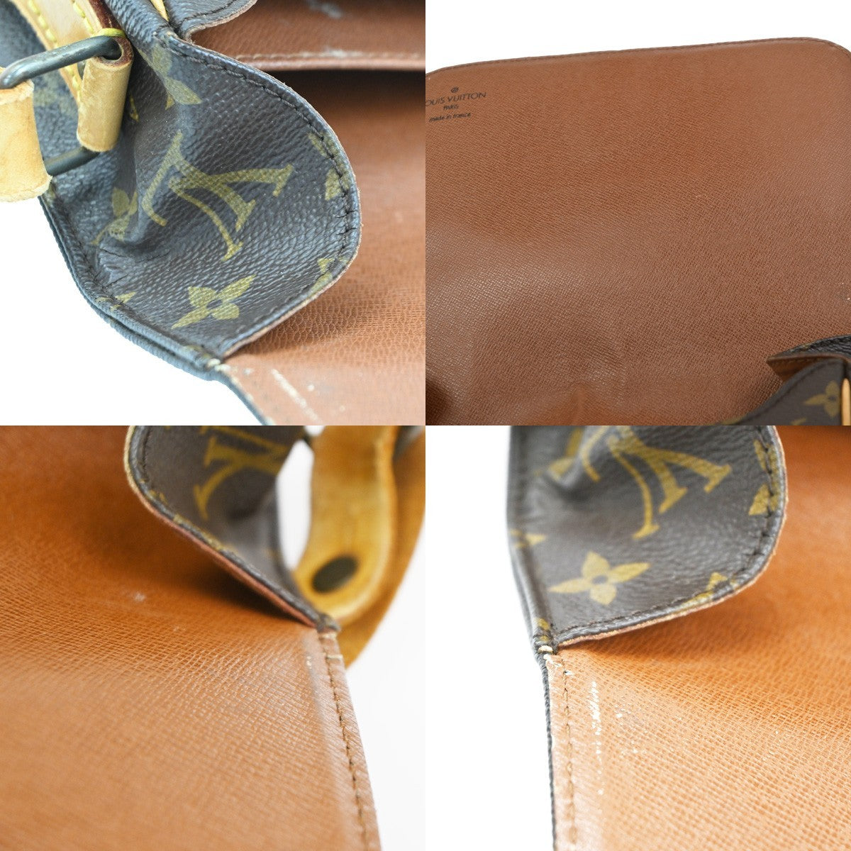 LOUIS VUITTON Cartouchiere MM Shoulder Bag Monogram Leather Brown M51253 35CA973