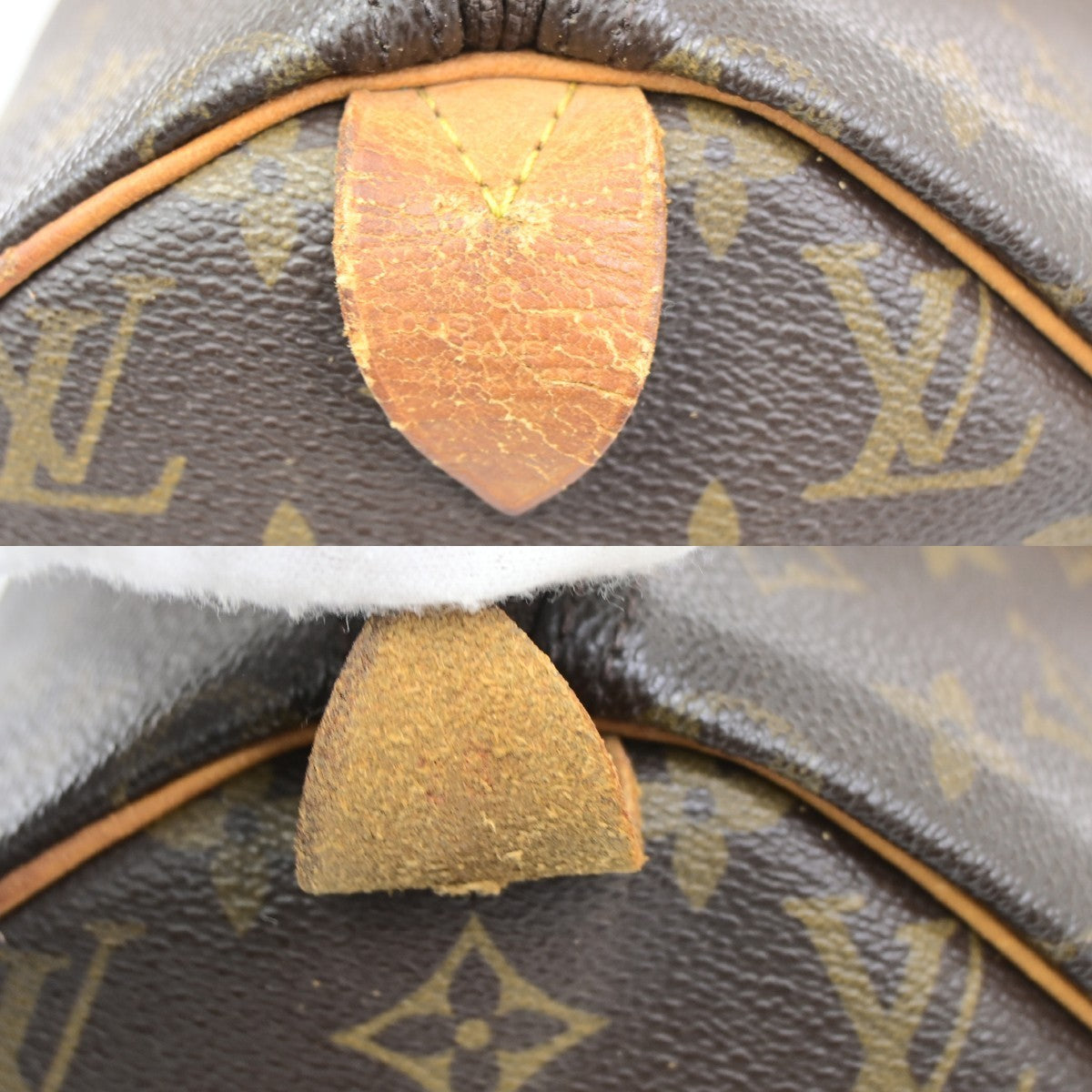 LOUIS VUITTON Speedy 30 Travel Hand Bag Monogram Leather Brown M41526 82YJ253