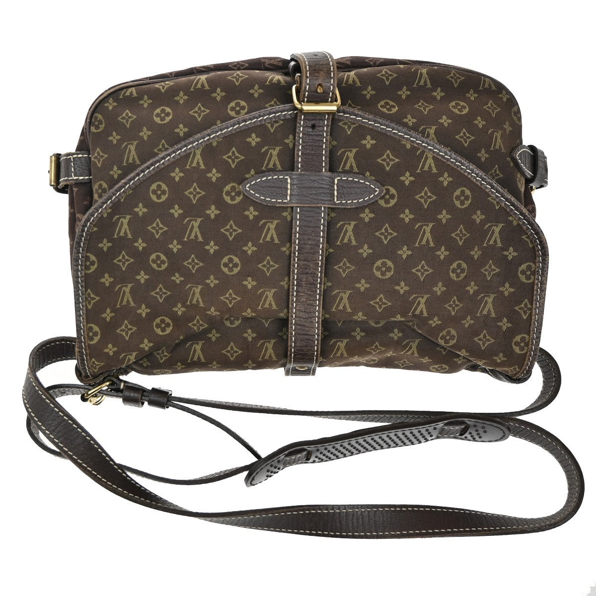 LOUIS VUITTON Saumur 30 Shoulder Bag Monogram Mini Lin Canvas BN M95227 33TA222