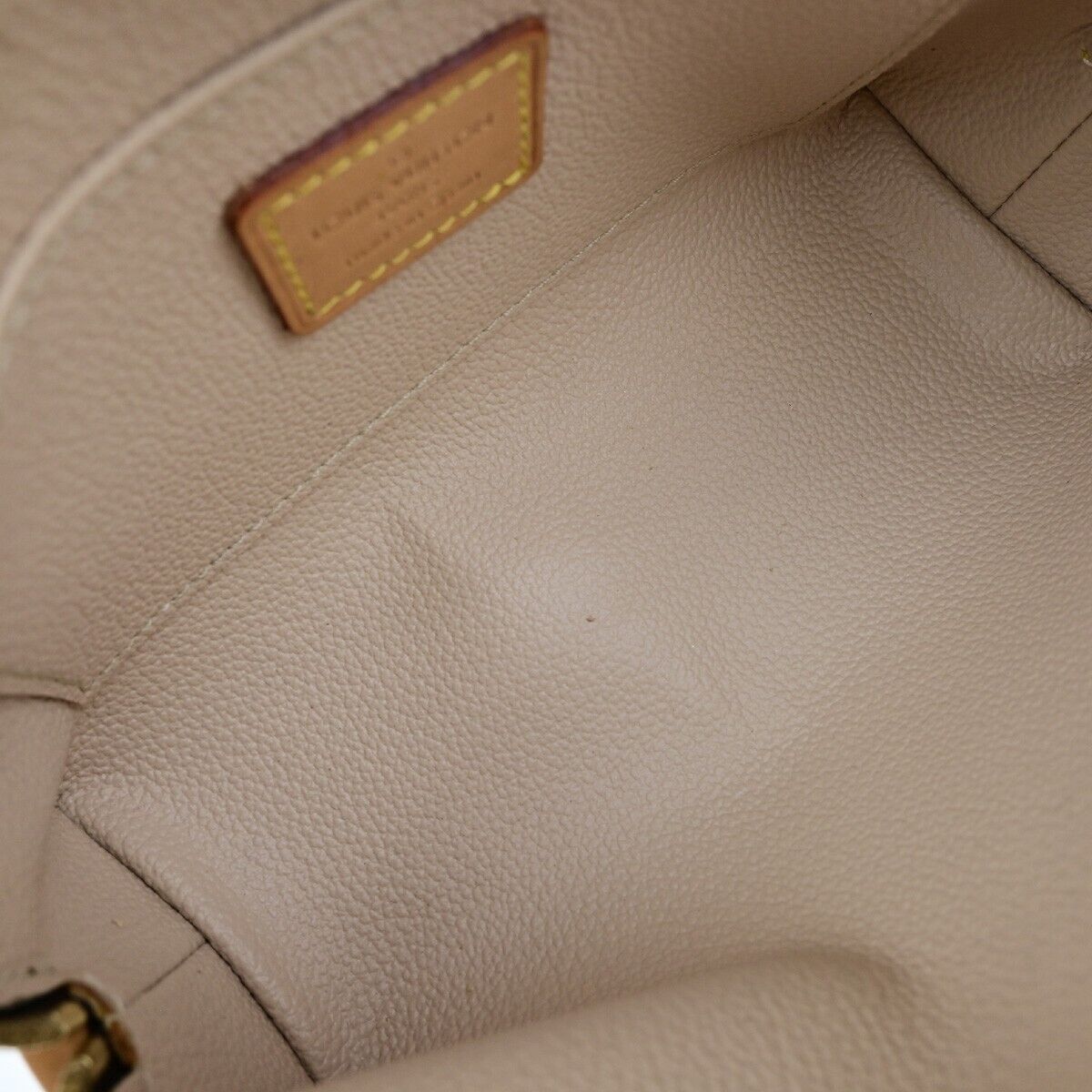 LOUIS VUITTON Pochette Cosmetic Pouch Monogram Leather Brown BN M47515 76EB750