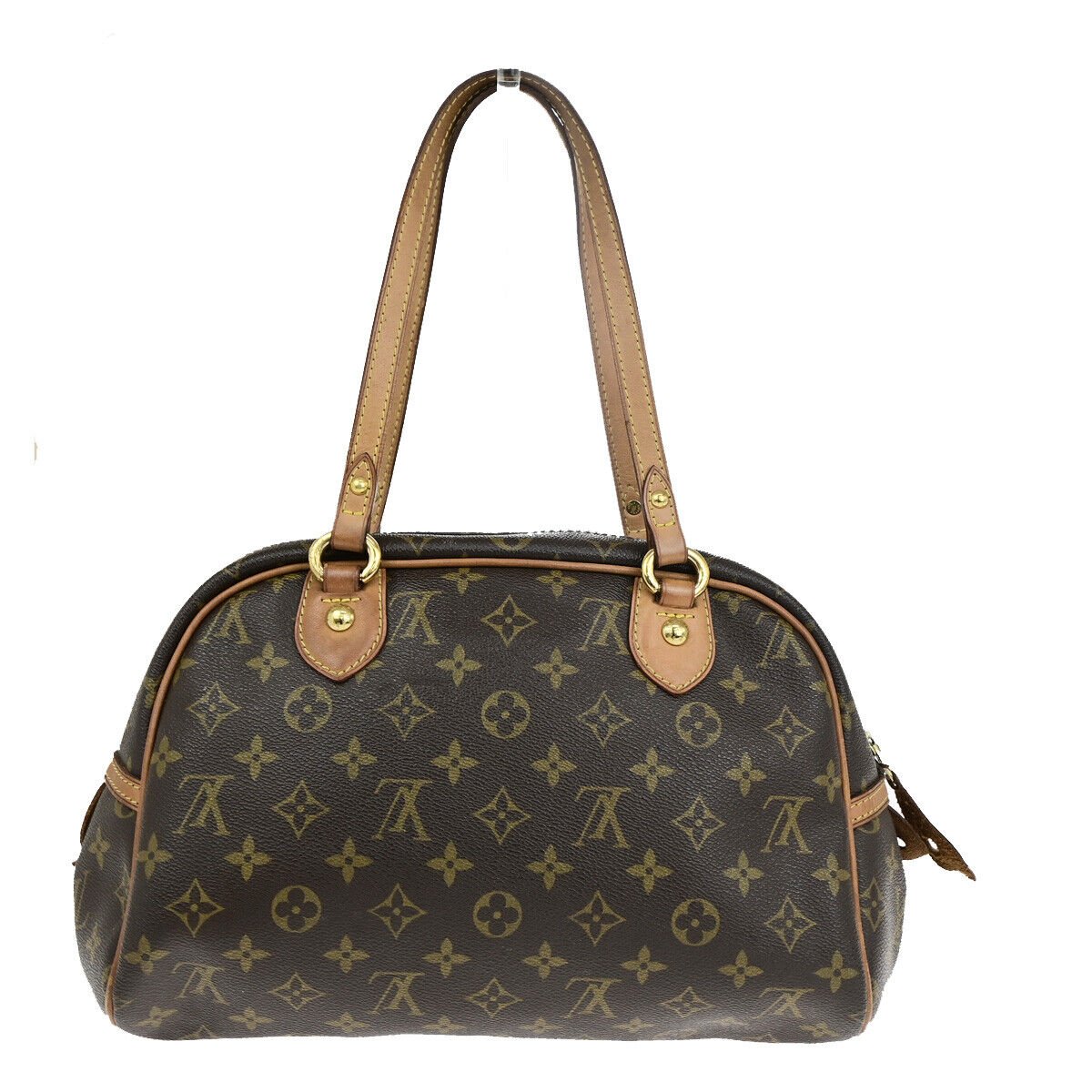 LOUIS VUITTON Montorgueil PM Shoulder Bag Monogram Leather Brown M95565 78YG602