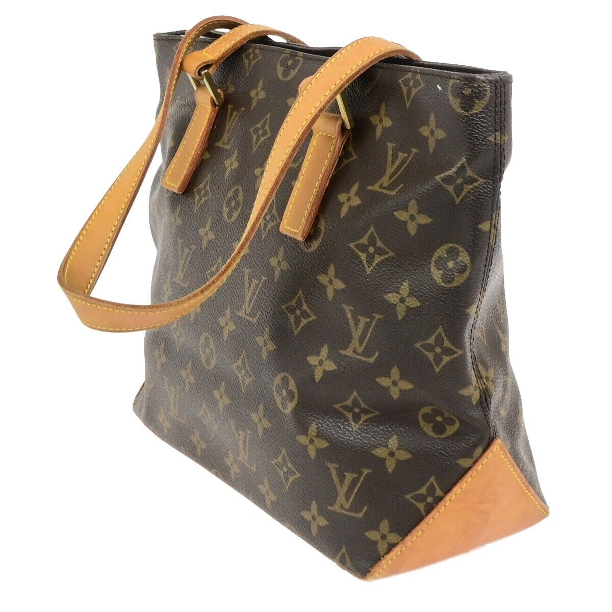 LOUIS VUITTON Cabas Piano Shoulder Bag Monogram Leather Brown M51148 88ED497