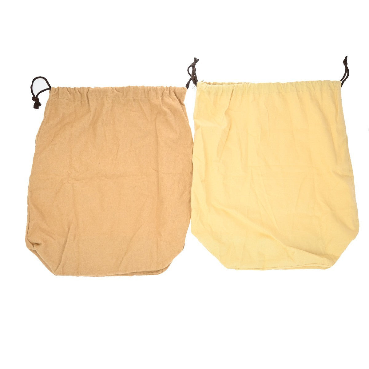 LOUIS VUITTON Logo 10 Set Dust Bag Drawstring Canvas Cotton Beige Brown 09EF812
