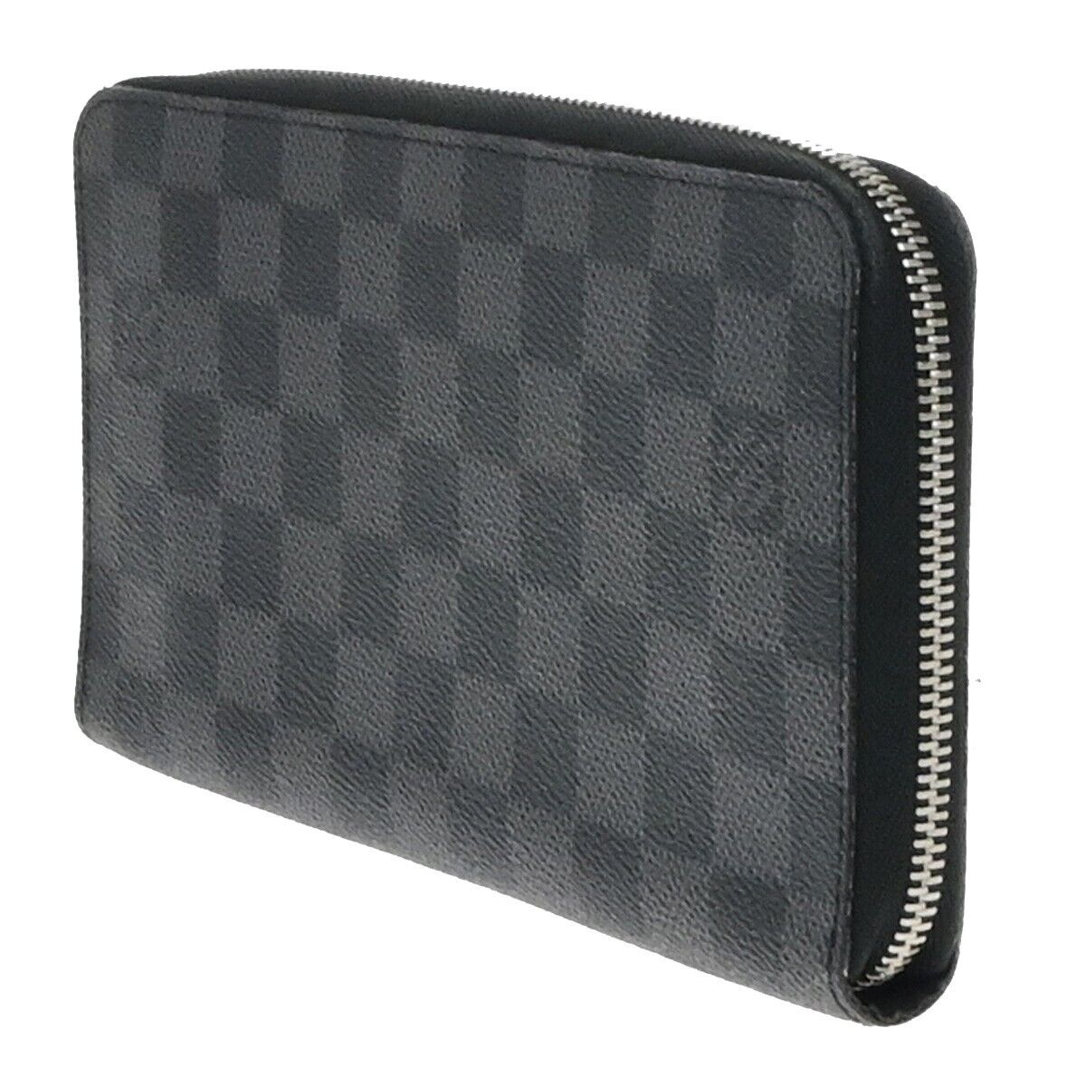 LOUIS VUITTON Zippy Organizer Long Bifold Wallet Damier Graphite N63077 14ED888