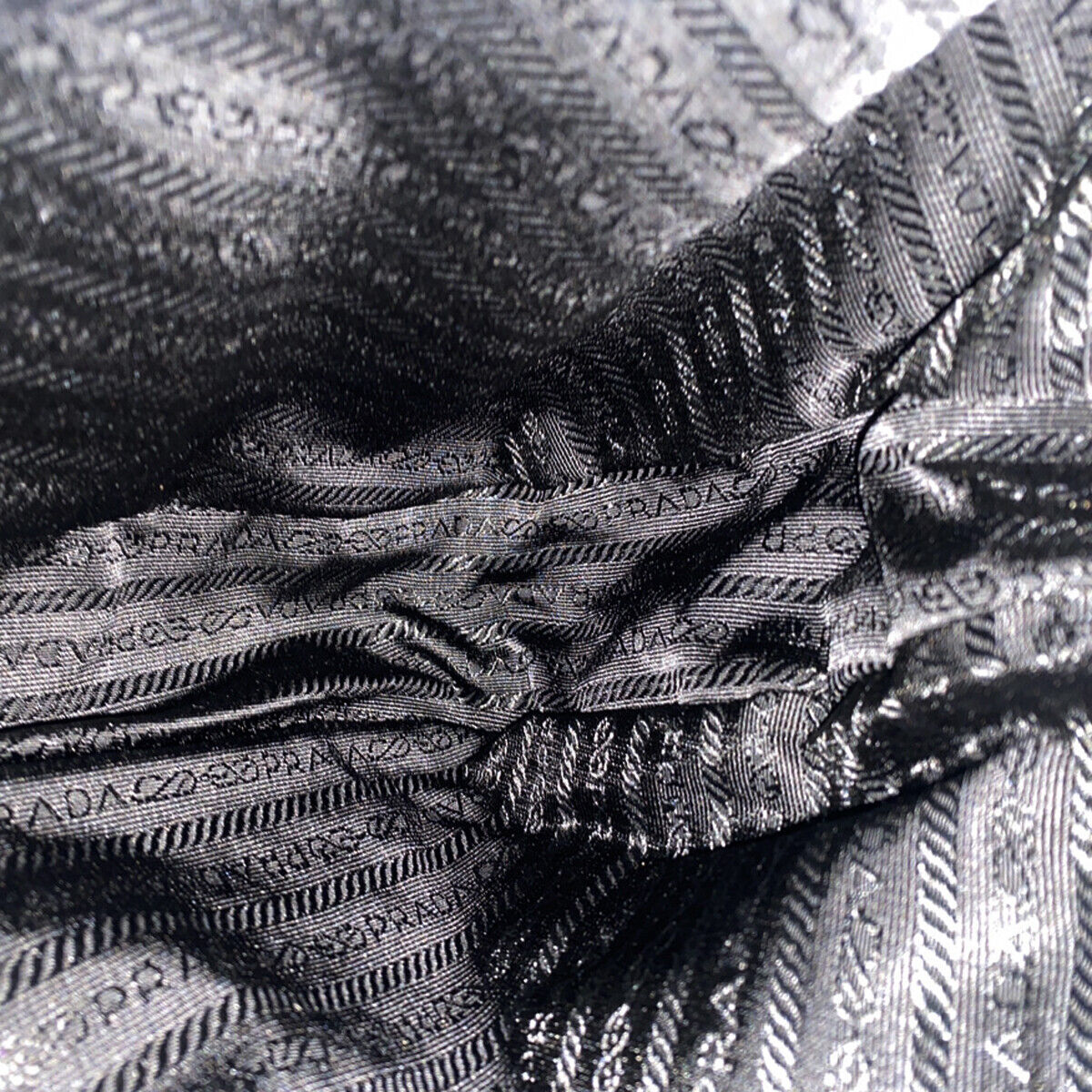 PRADA Logo Tessuto Crossbody Shoulder Bag Nylon Leather Black SHW Italy 91YG555