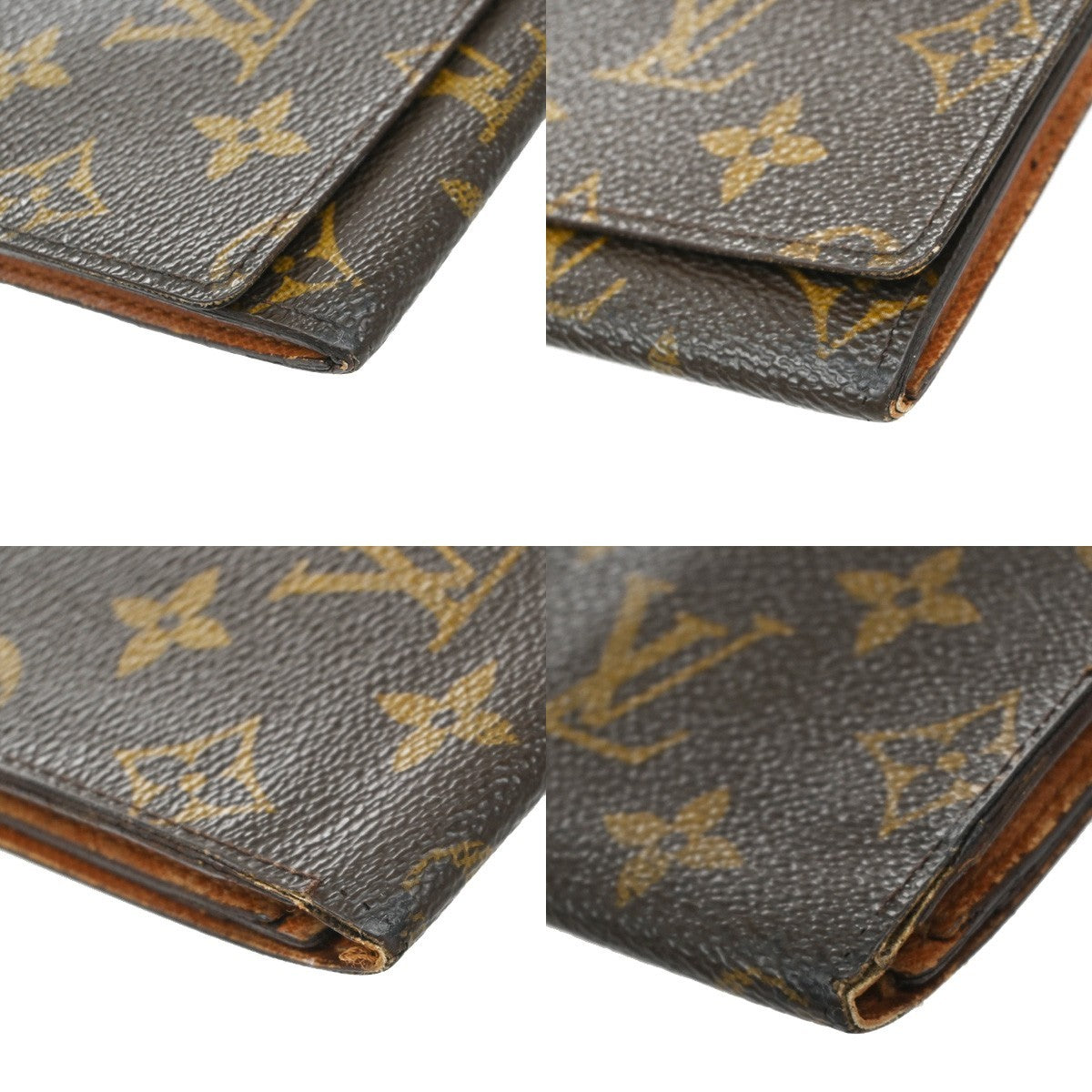 LOUIS VUITTON Yen 3 Cult Credit Long Wallet Monogram Leather M61818 05KC809