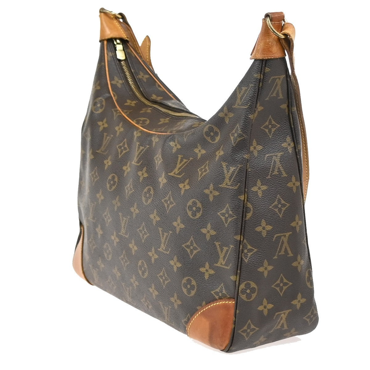 LOUIS VUITTON Boulogne 35 Shoulder Bag Monogram Leather Brown M51260 84YJ042