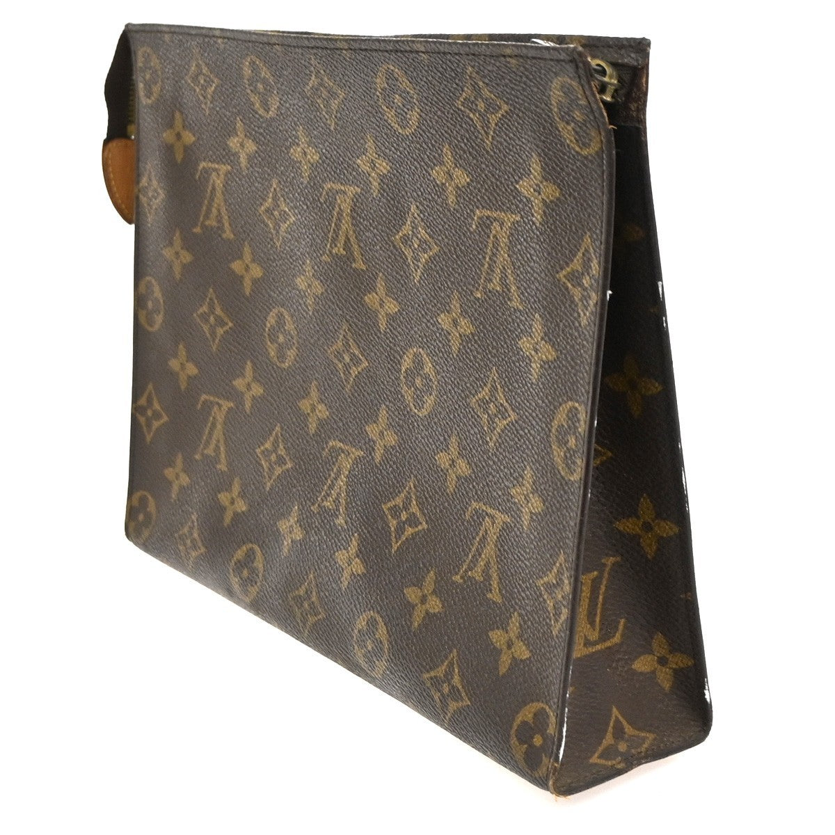 LOUIS VUITTON Poche Toilette 26 Clutch Hand Bag Monogram Leather M47542 02CA763