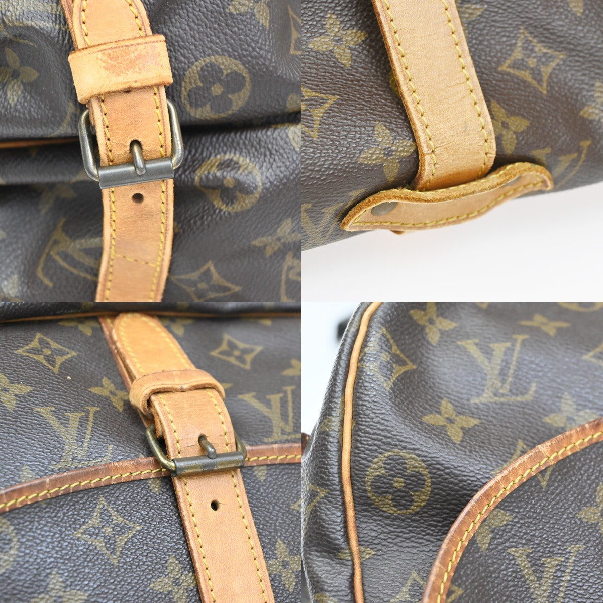 LOUIS VUITTON Saumur 35 Shoulder Bag Monogram Leather BN France M42254 39CA613
