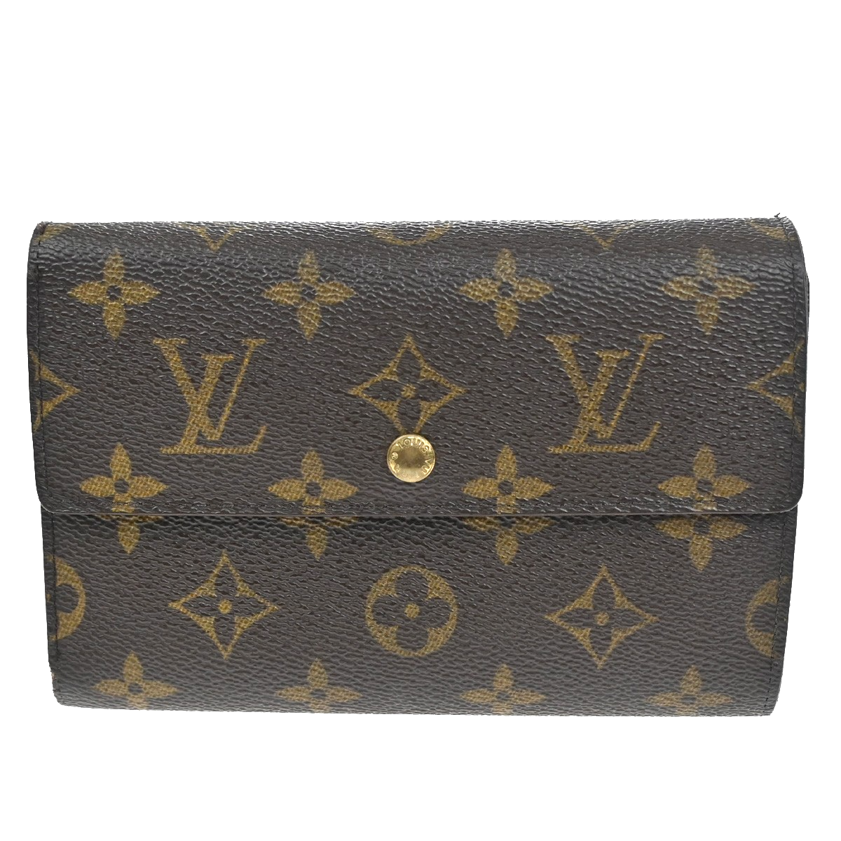 LOUIS VUITTON Porte Tresor Etui Papier Trifold Wallet Monogram BN M61202 09KB933