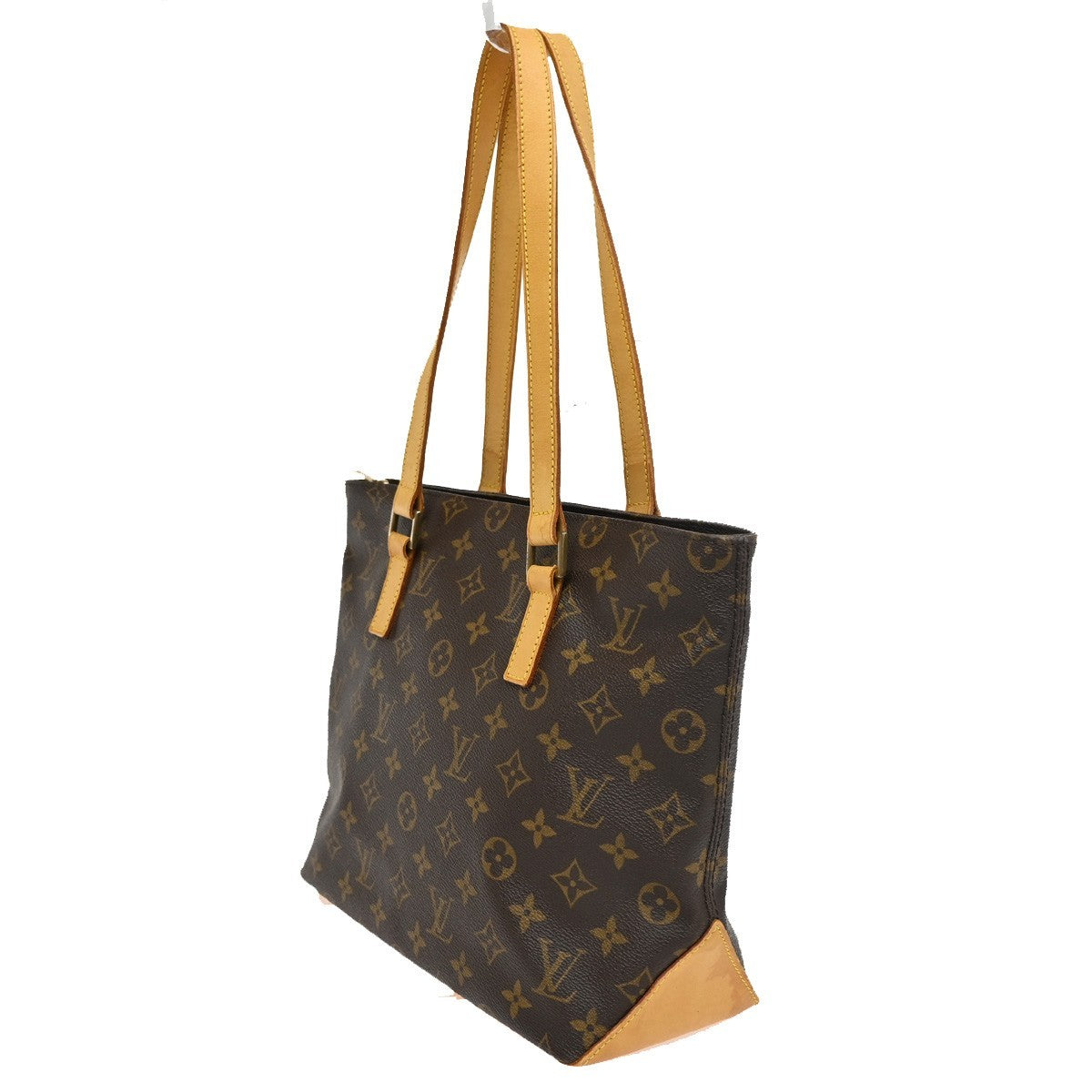 LOUIS VUITTON Cabas Piano Shoulder Bag Monogram Leather Brown M51148 16CA256