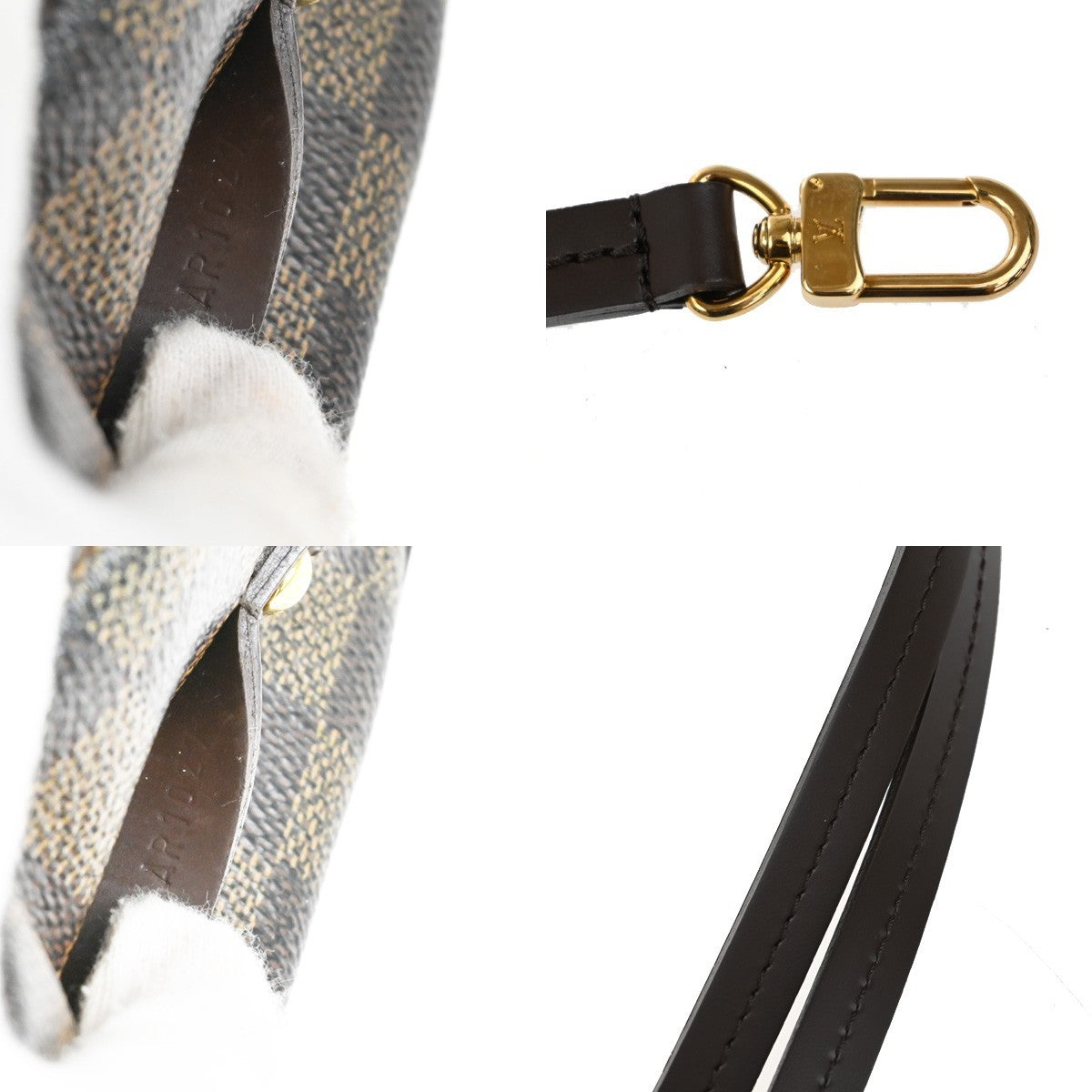 LOUIS VUITTON Etui Okapi PM Shoulder Pouch Bag Damier Ebene Brown N61738 30KB575