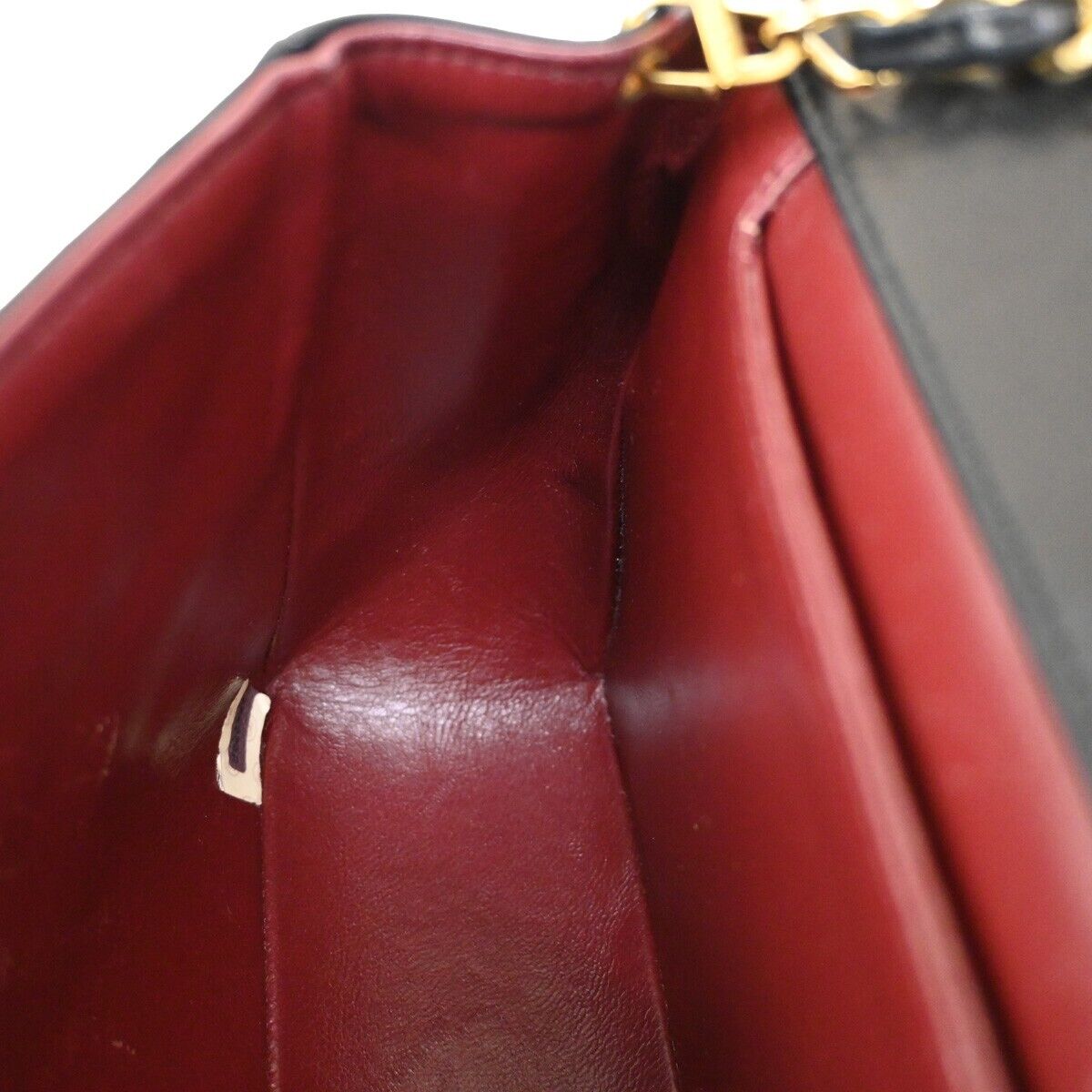CHANEL CC Logo Matelasse Chain Shoulder Bag Leather Black GHW Vintage 340RJ283