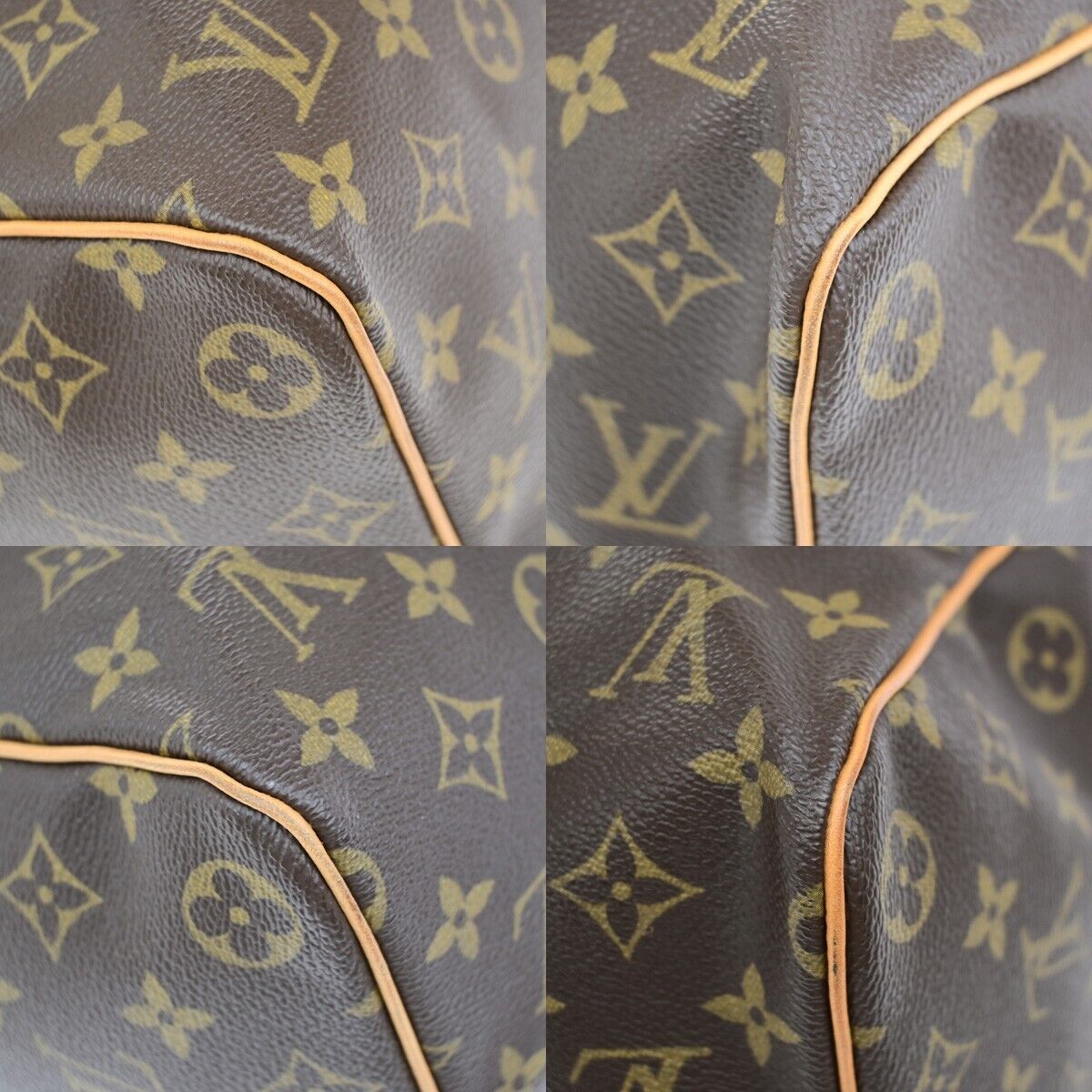 LOUIS VUITTON Keepall 45 Travel Hand Bag Monogram Leather Brown M41428 46EE013