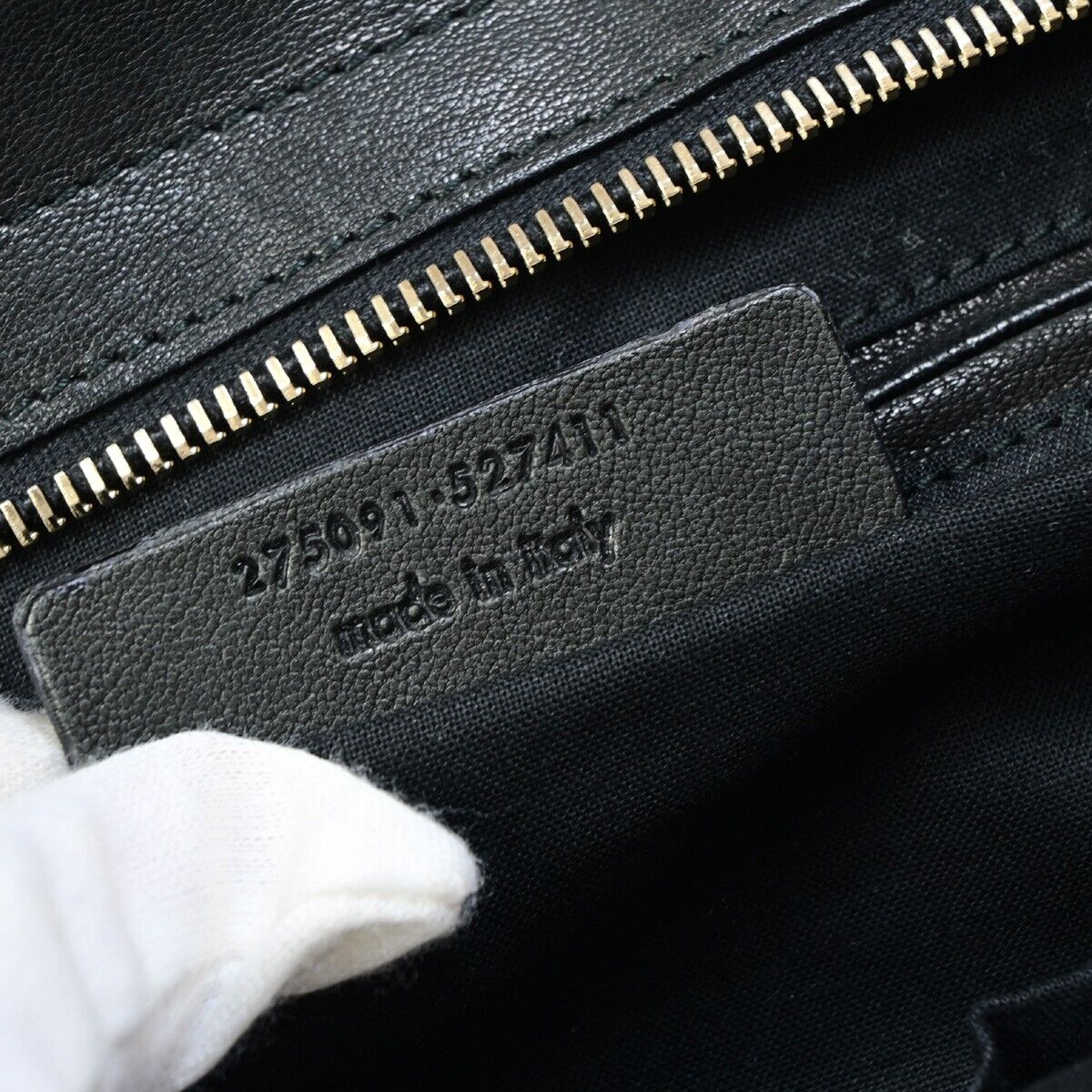 YVES SAINT LAURENT YSL Logo Cabas Chyc Hand Bag Leather Black GHW Italy 70EB951