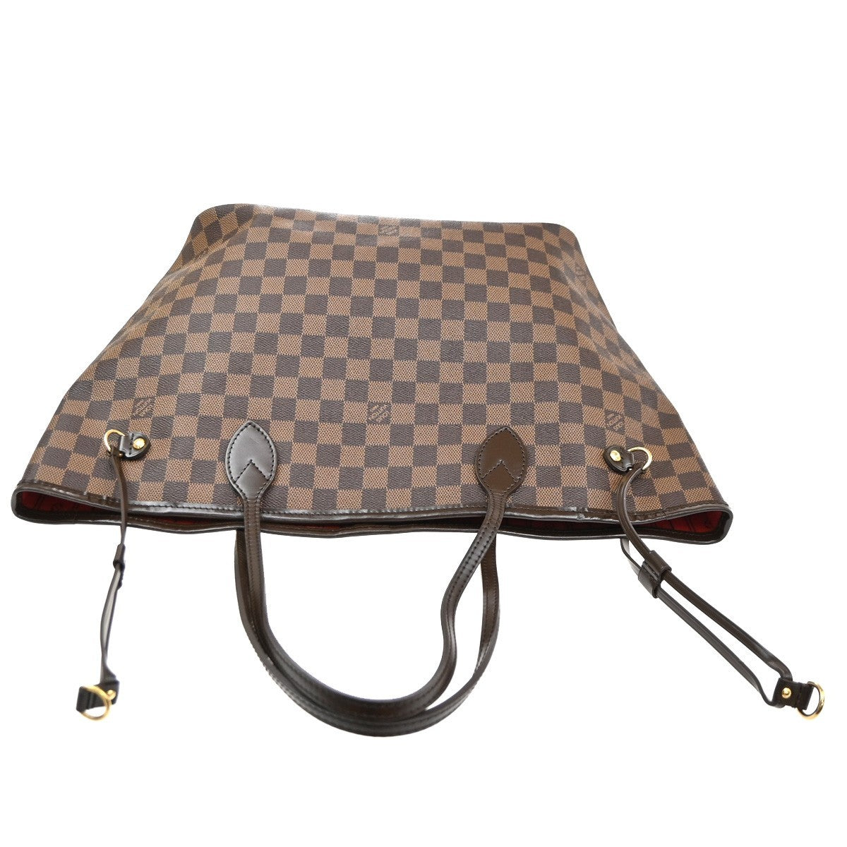 LOUIS VUITTON Neverfull MM Shoulder Bag Damier Ebene Leather BN N51105 636RP174