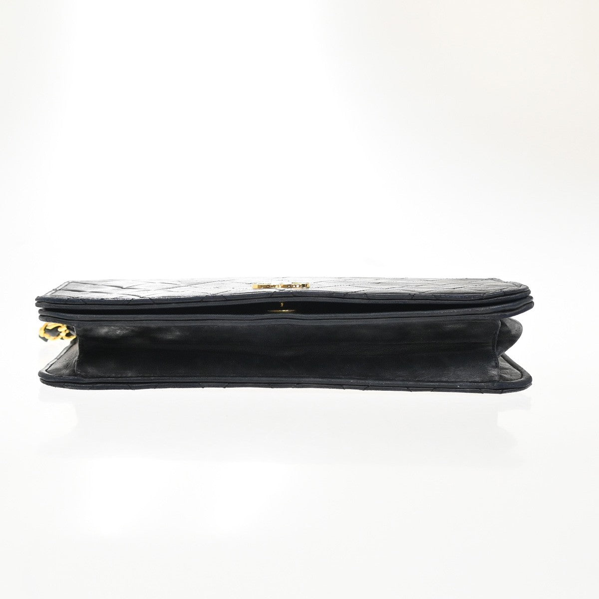 CHANEL CC Matelasse 23 Full Flap Chain Shoulder Bag Leather Black GHW 52RP019
