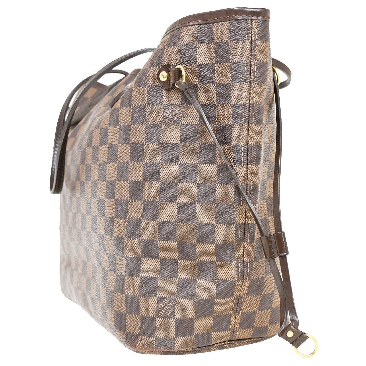 LOUIS VUITTON Neverfull MM Shoulder Bag Damier Ebene Leather BN N51105 23FA323