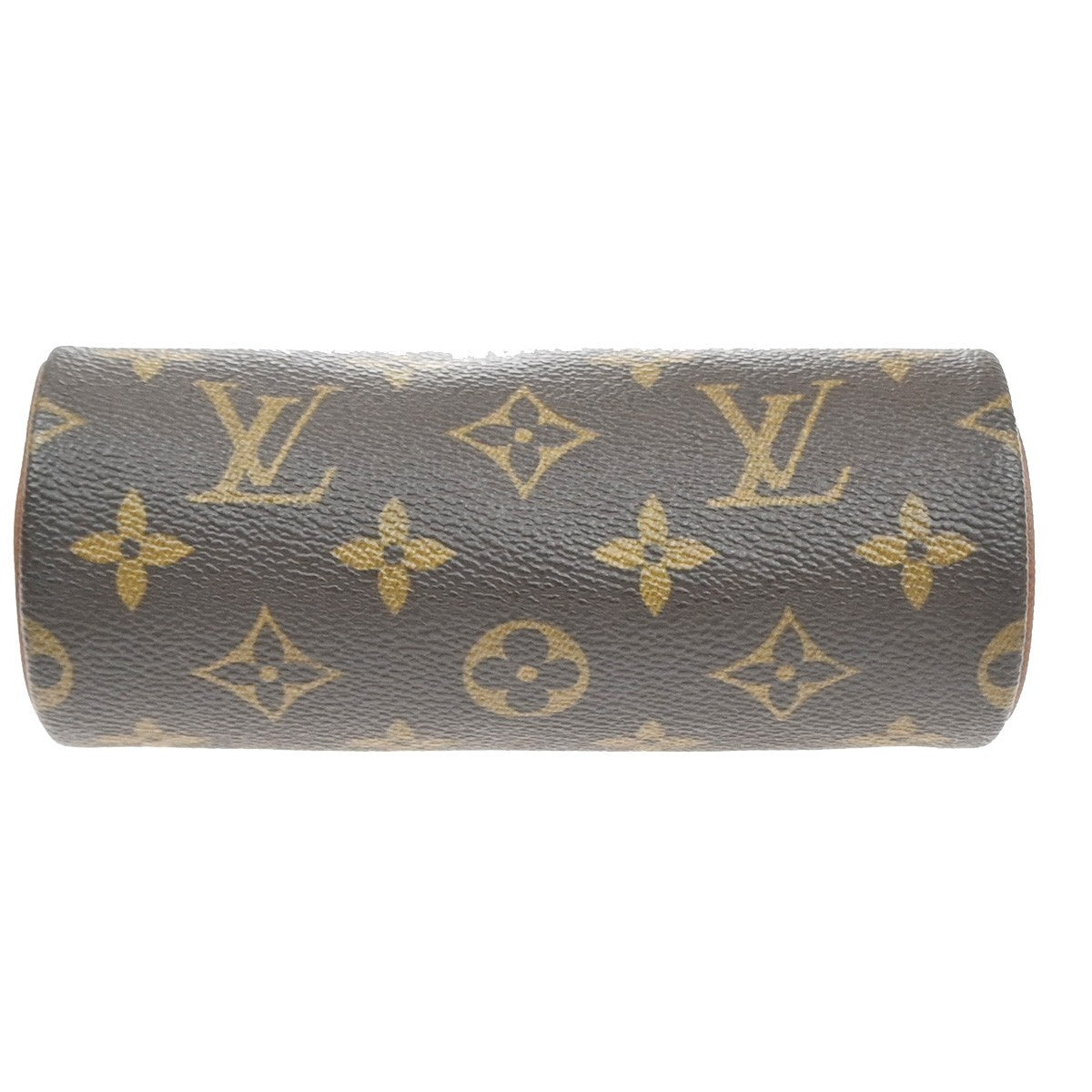 LOUIS VUITTON LV Papillon Pouch Bag Monogram Leather Brown France 38MA591