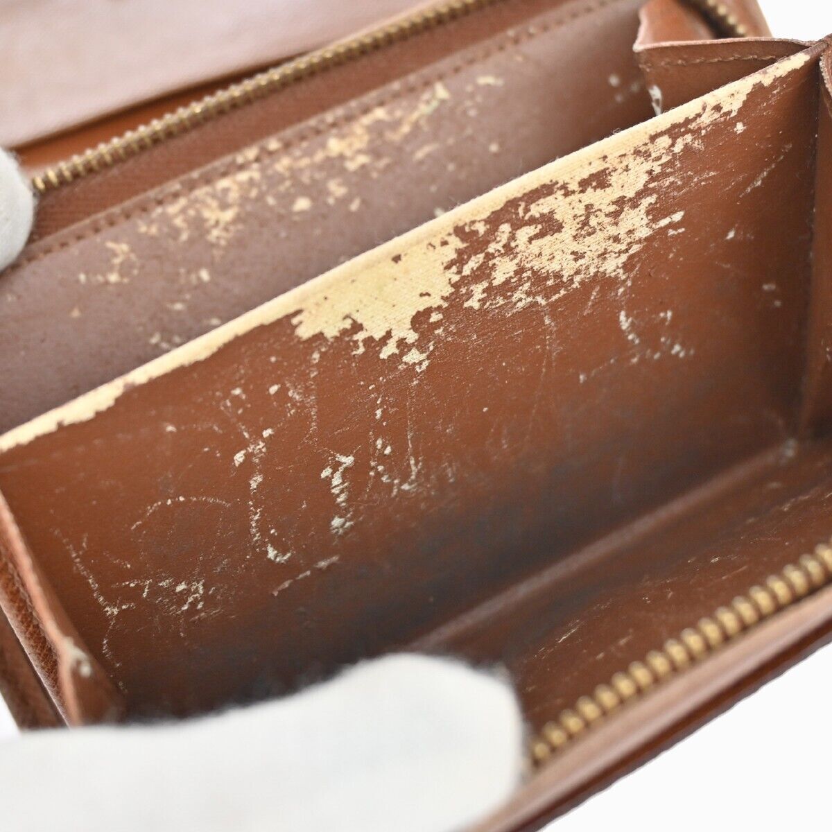 LOUIS VUITTON 3 Set Long Bifold Wallet Purse Monogram Leather Brown 68GA197