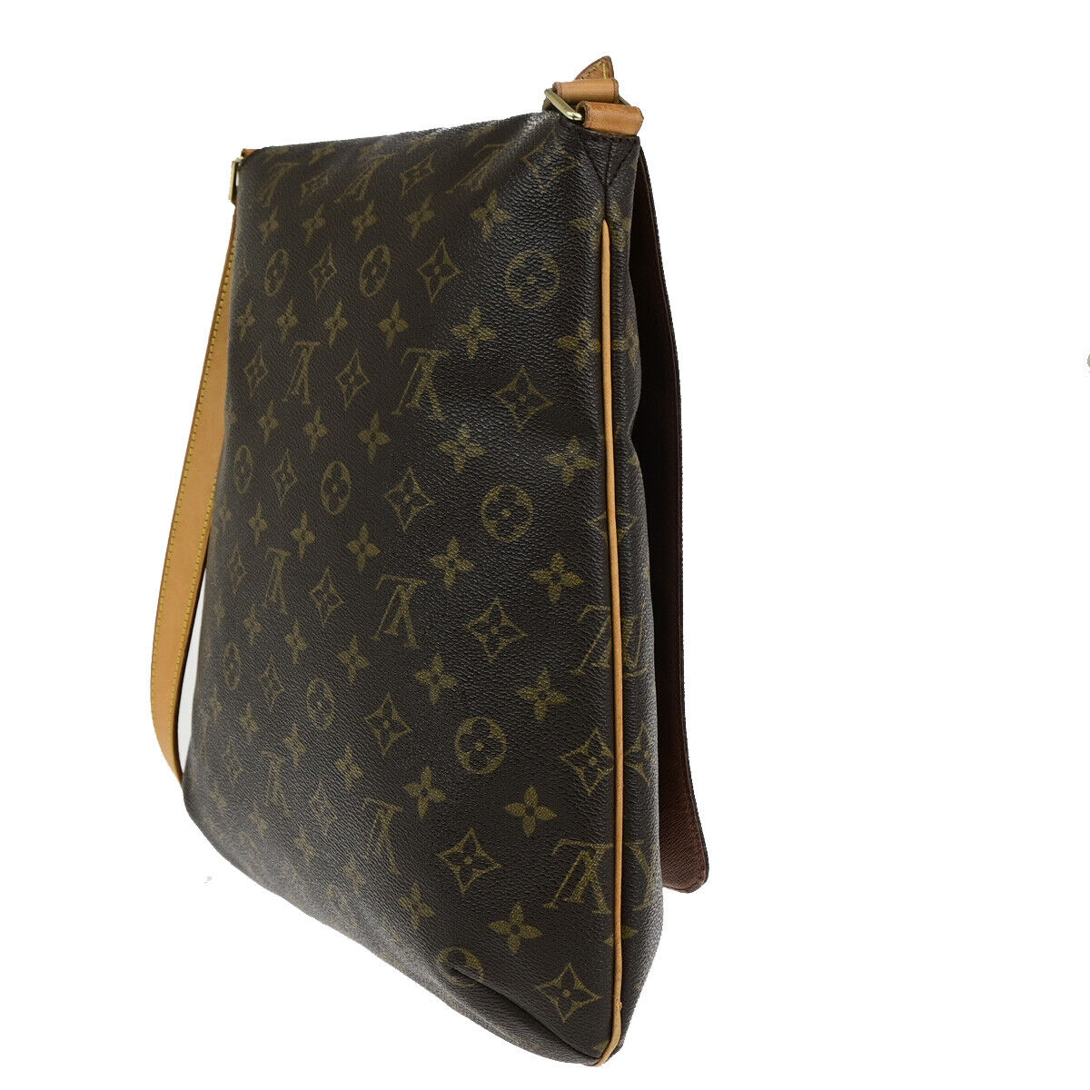 LOUIS VUITTON Musette Shoulder Bag Monogram Leather Brown France M51256 35YG516