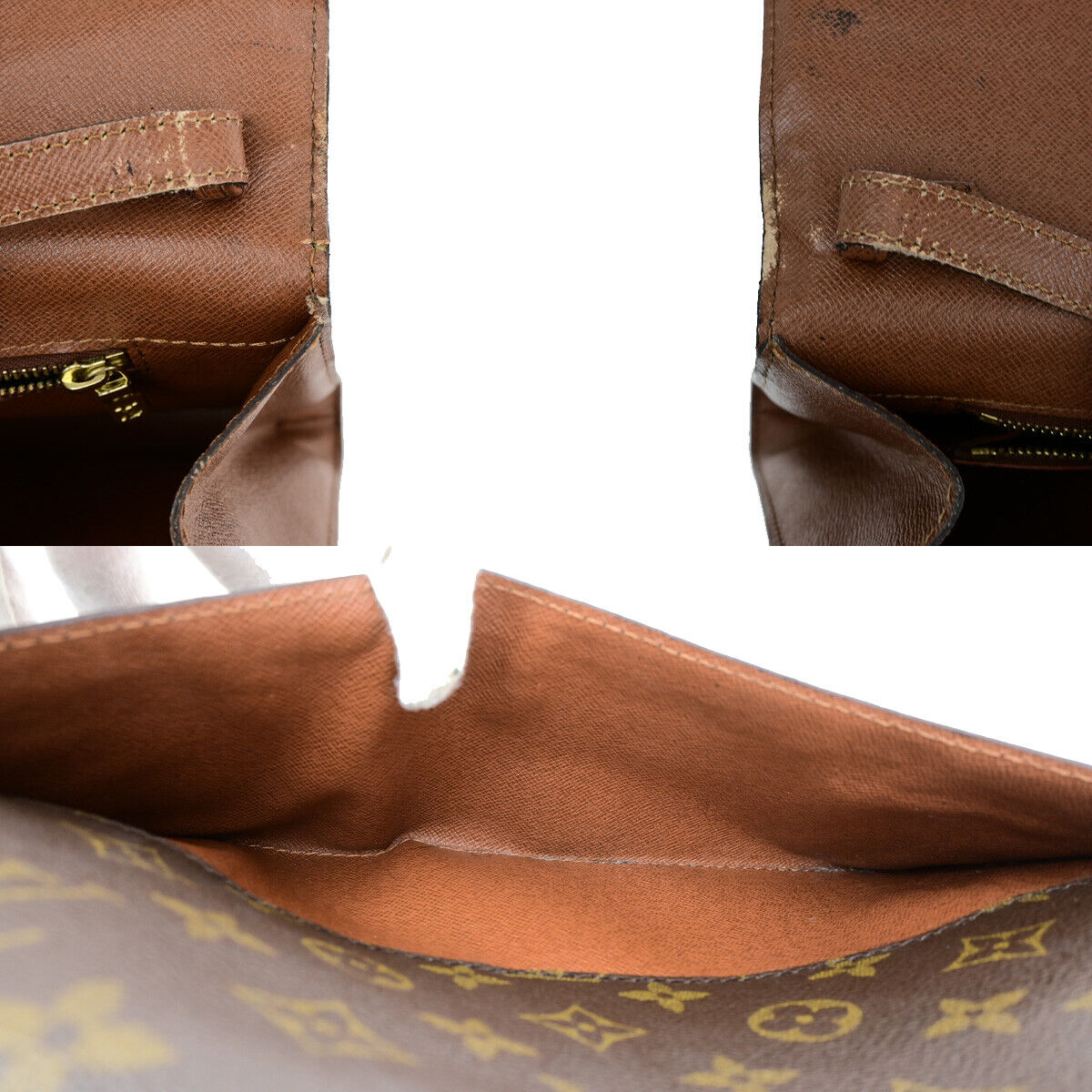LOUIS VUITTON Bordeaux 2Way Shoulder Clutch Bag Monogram Leather M51797 64YF197