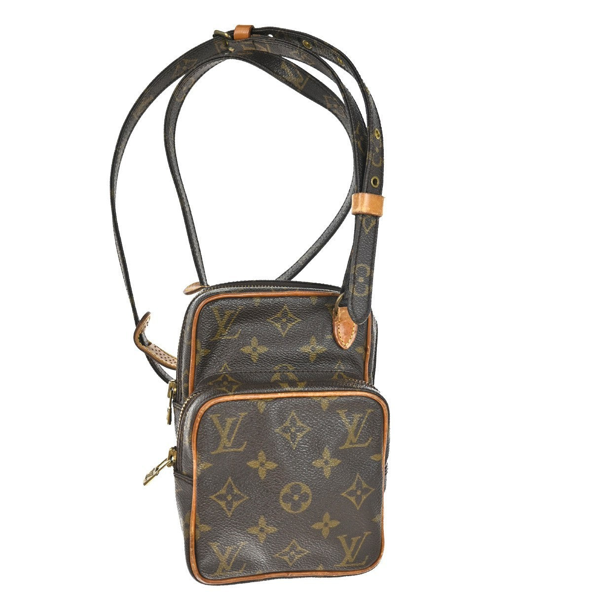 LOUIS VUITTON Mini Amazon Shoulder Bag Monogram Leather Brown M45238 34KC120