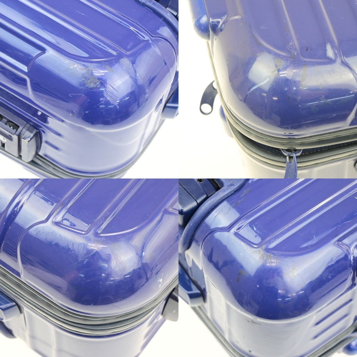 RIMOWA Salsa Series Travel Suitcase Luggage Bag Plastic Blue 30RQ094