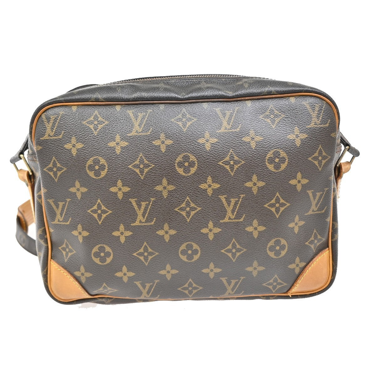 LOUIS VUITTON Nile Crossbody Shoulder Bag Monogram Leather Brown M45244 33FC162