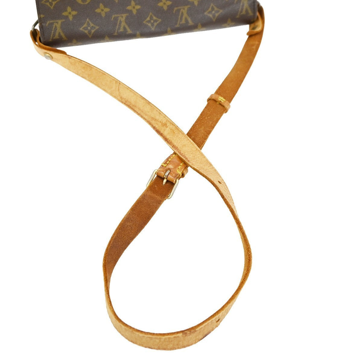 LOUIS VUITTON Cartouchiere GM Shoulder Bag Monogram Leather Brown M51252 34KC583