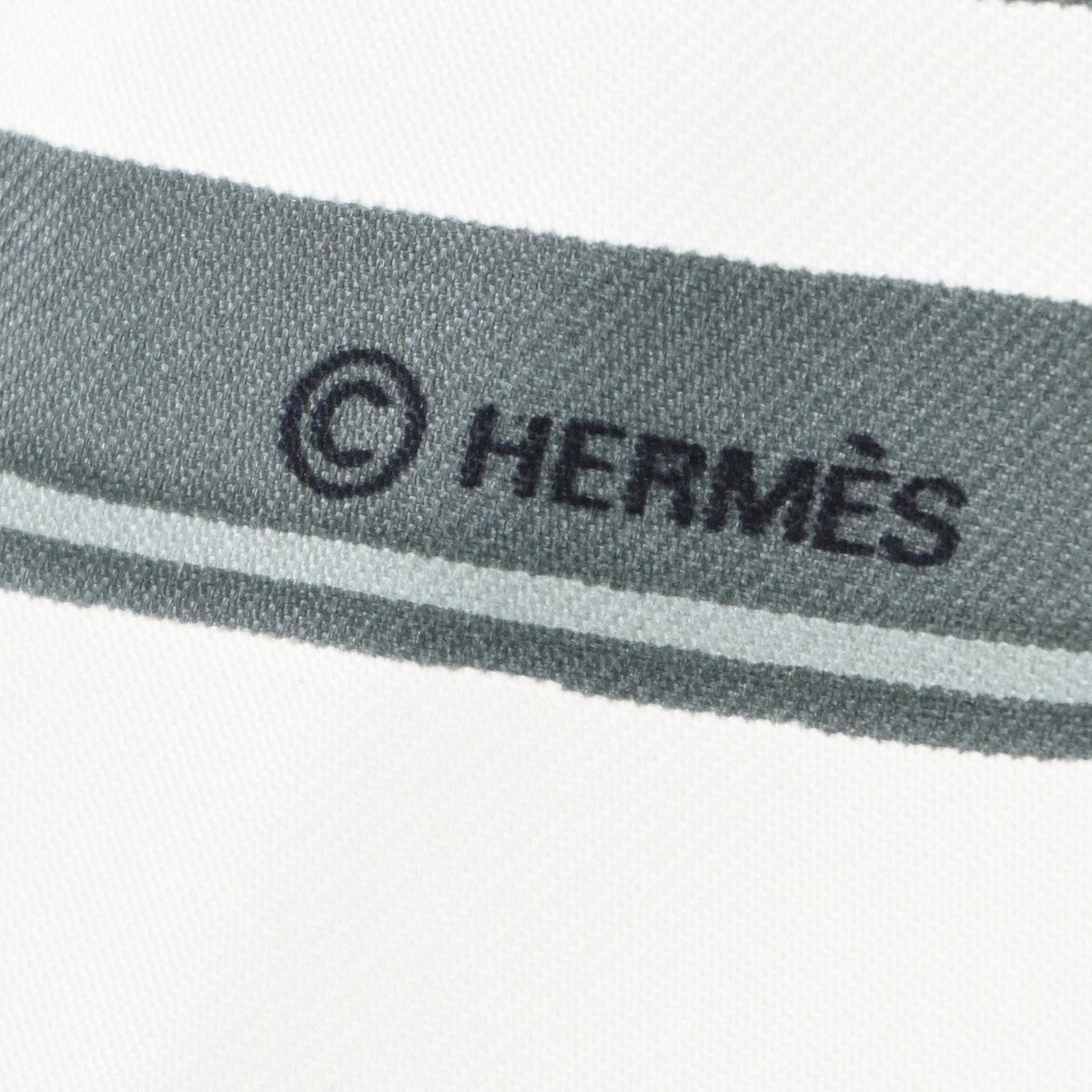HERMES Logo Carre Scarf 90  " BRIDES de GALA " 100% Silk Blue France 63YJ113