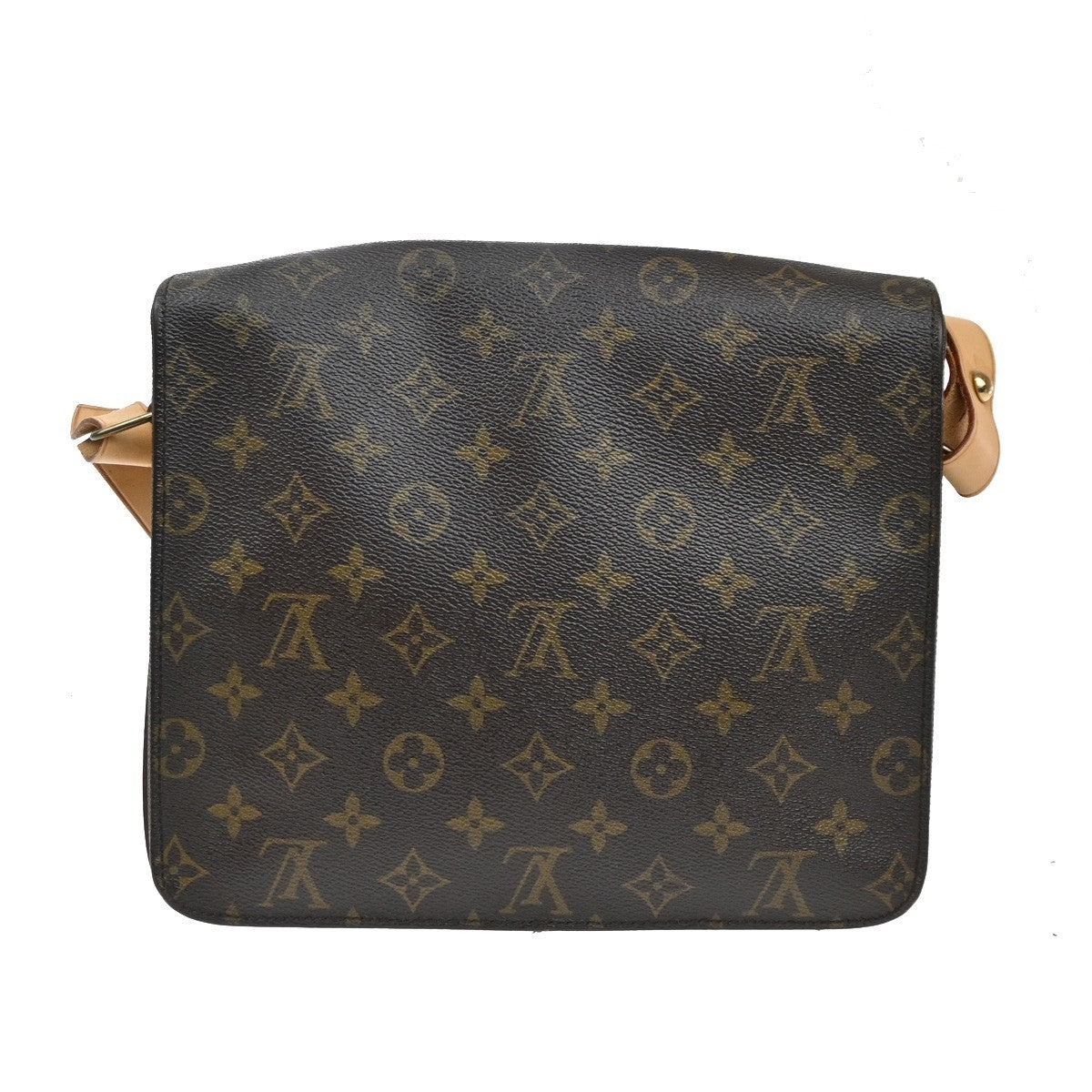 LOUIS VUITTON Cartouchiere GM Shoulder Bag Monogram Leather Brown M51252 65SA086