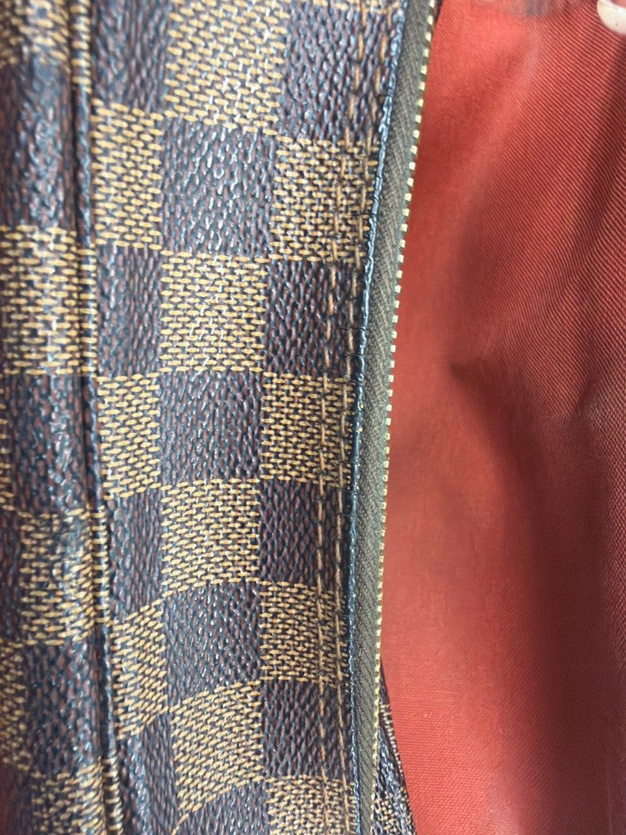 LOUIS VUITTON Naviglio Shoulder Bag Damier Ebene Leather Brown N45255 76YJ038