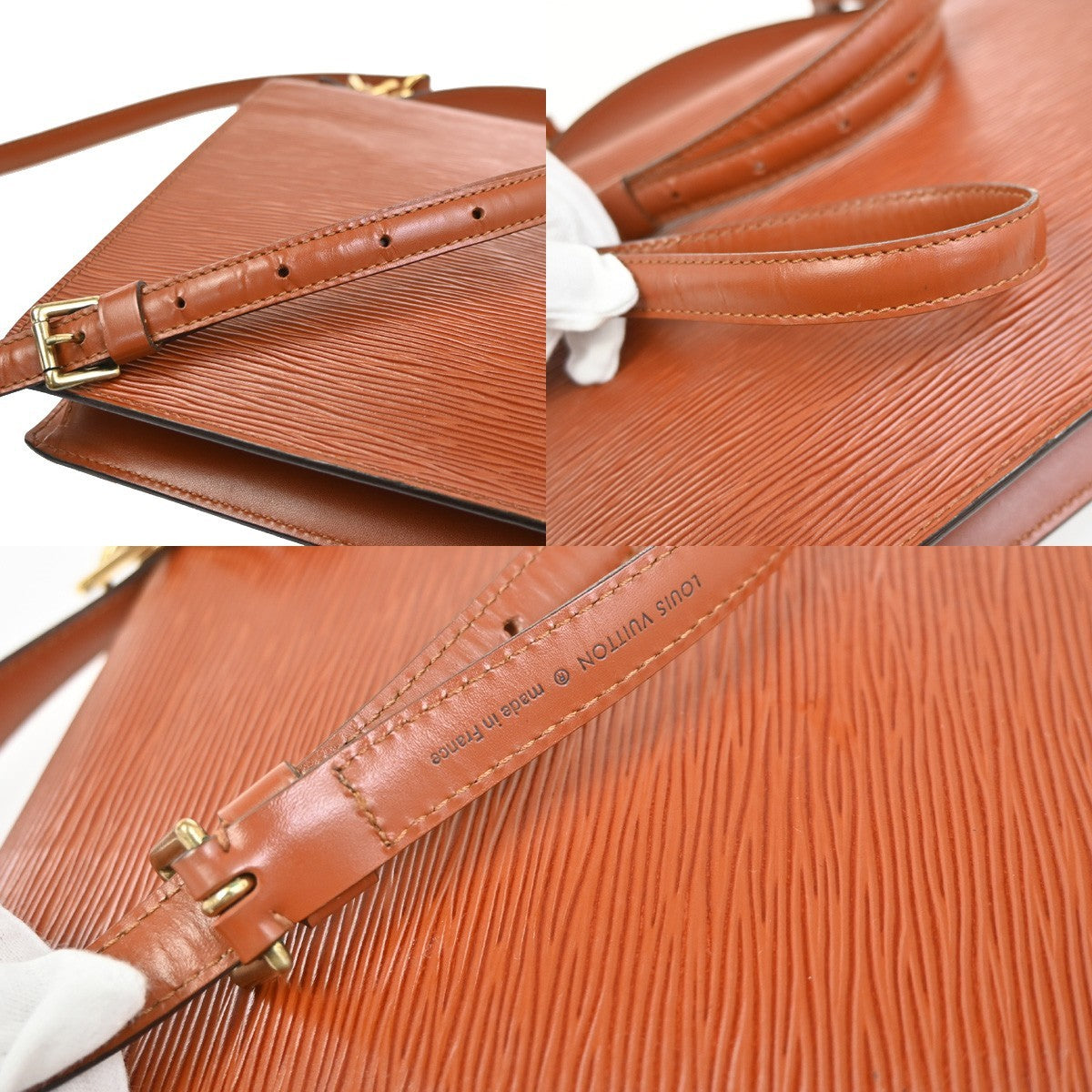 LOUIS VUITTON Monceau 2Way Shoulder Hand Bag Epi Leather Brown M52123 81YH920